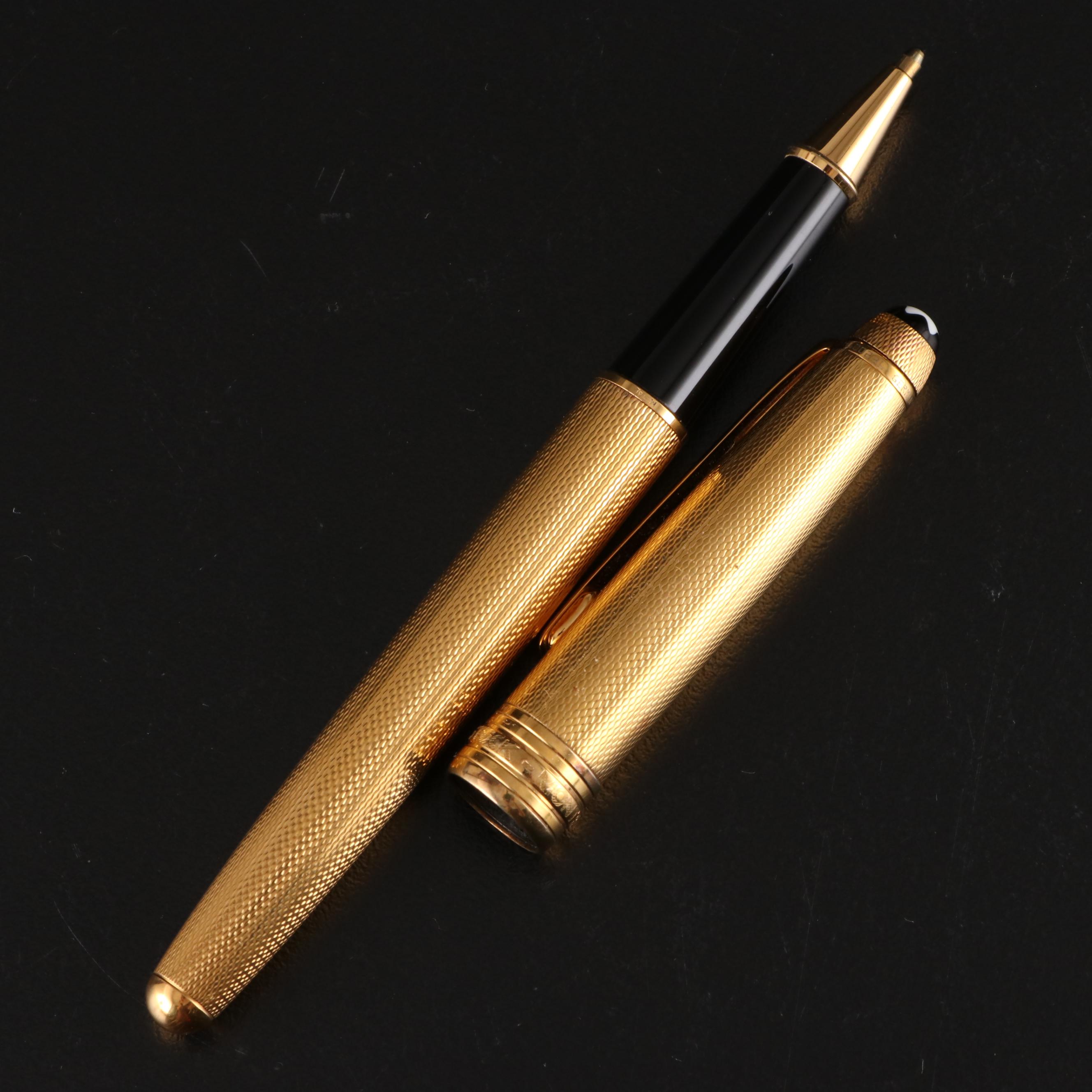 Montblanc Meisterstück Solitaire Barley Gold Vermeil Ballpoint Pen