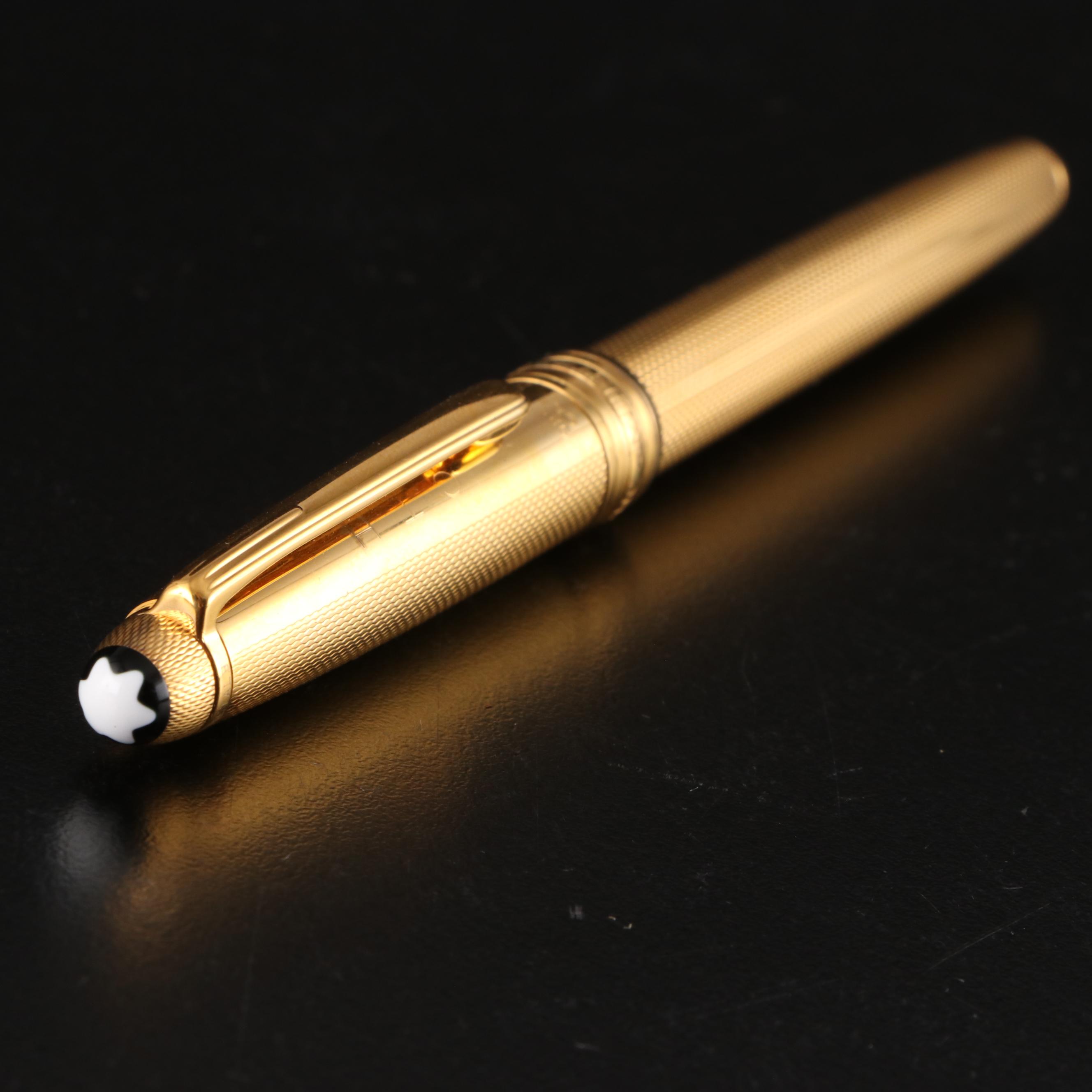 Montblanc Meisterstück Solitaire Barley Gold Vermeil Ballpoint Pen