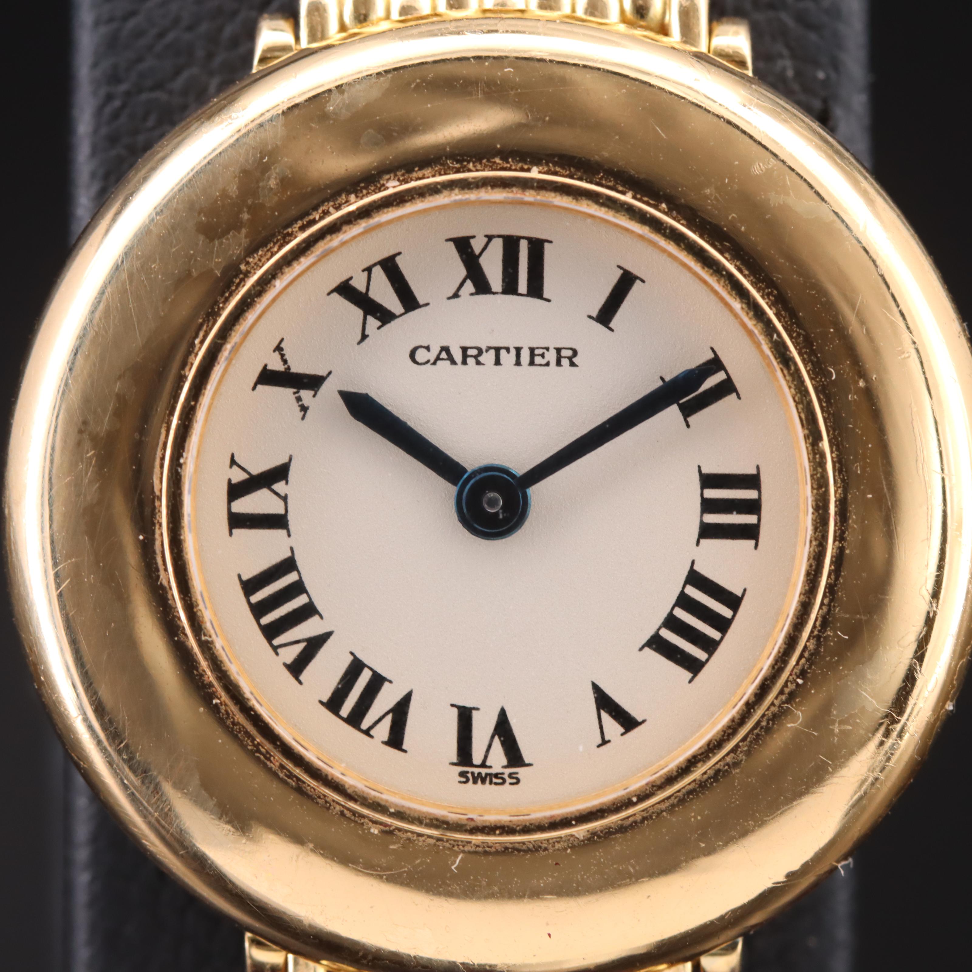 18K Cartier Quartz Watch