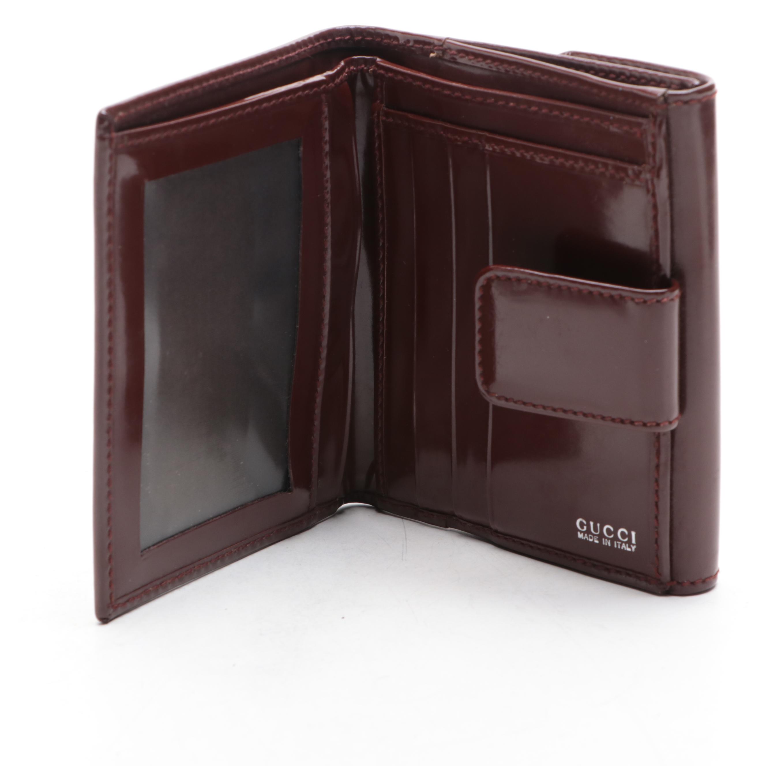 Gucci Compact Wallet in Polished Leather