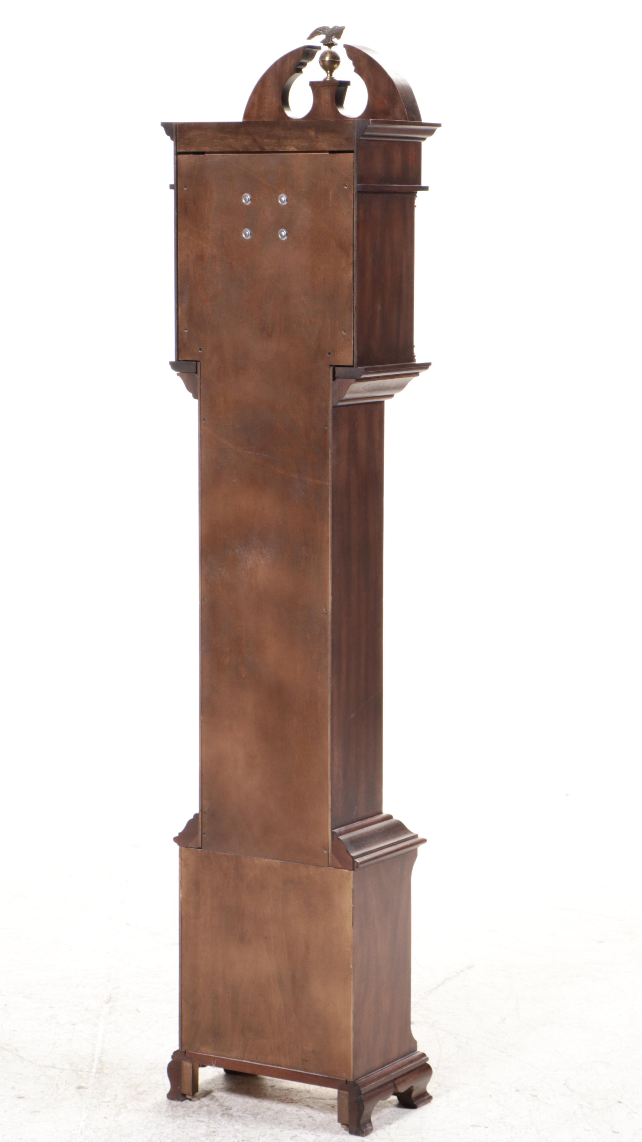 Herschede "Model 607 Lady Shelly" Federal Style Walnut Grandmother Clock