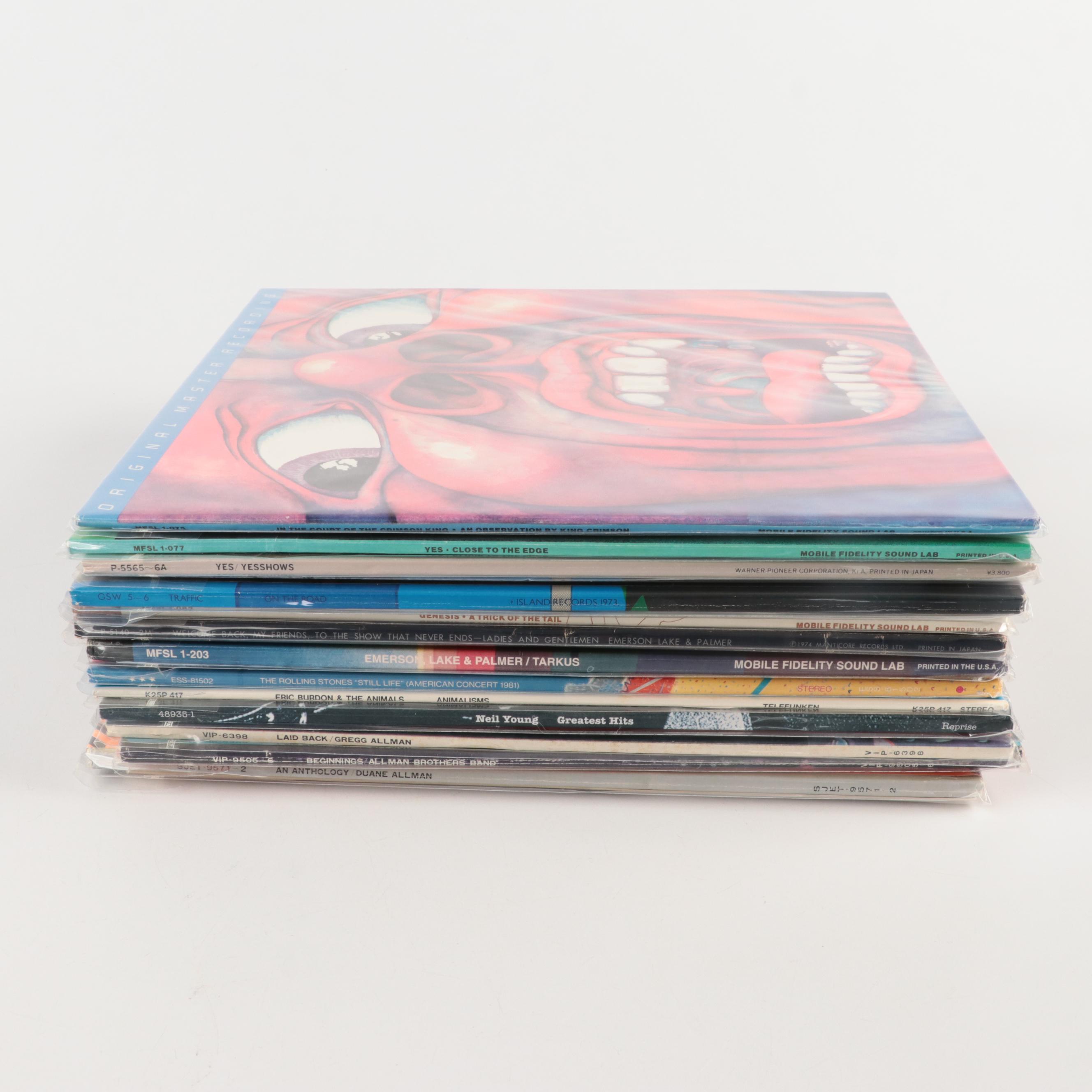 Yes, Rolling Stones, Neil Young, Genesis and More LP Vinyl Records