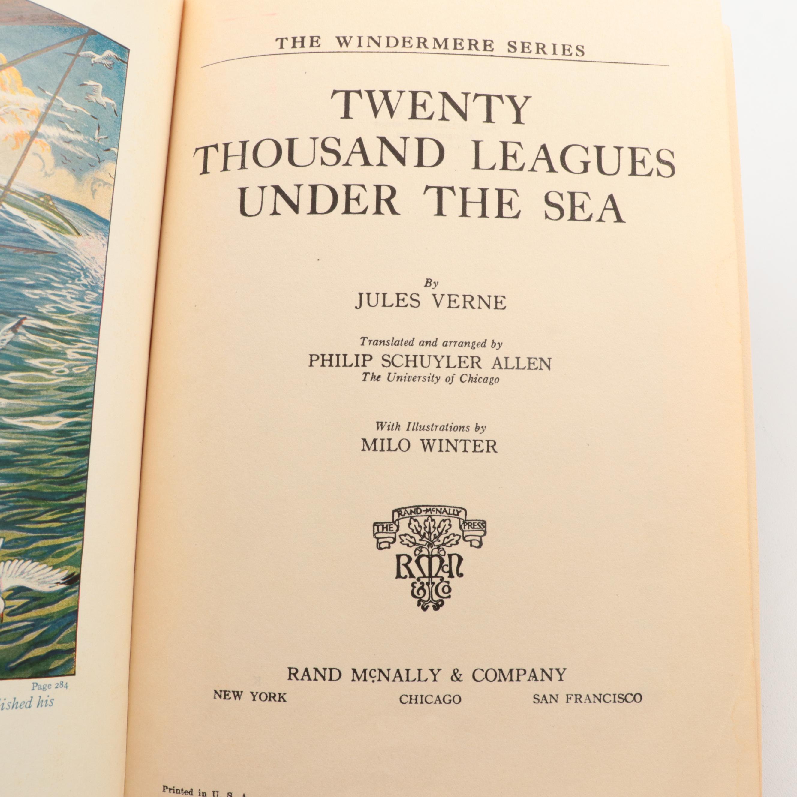 Milo Winter and Sam Ita Illustrated "20,000 Leagues Under the Sea"