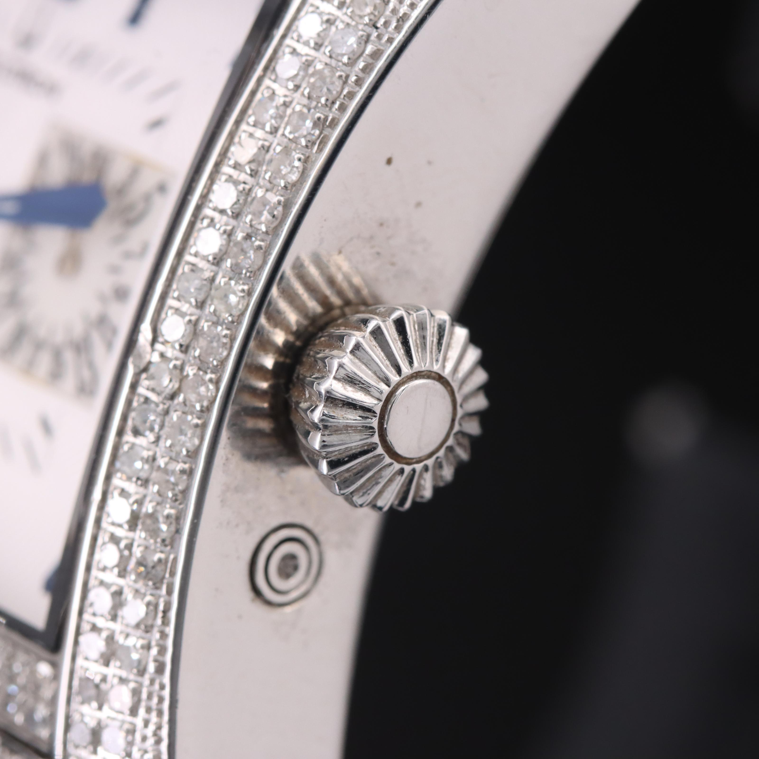 Bulova Accutron Stainless Steel Diamond Innsbruck Day-Date Moonphase Watch