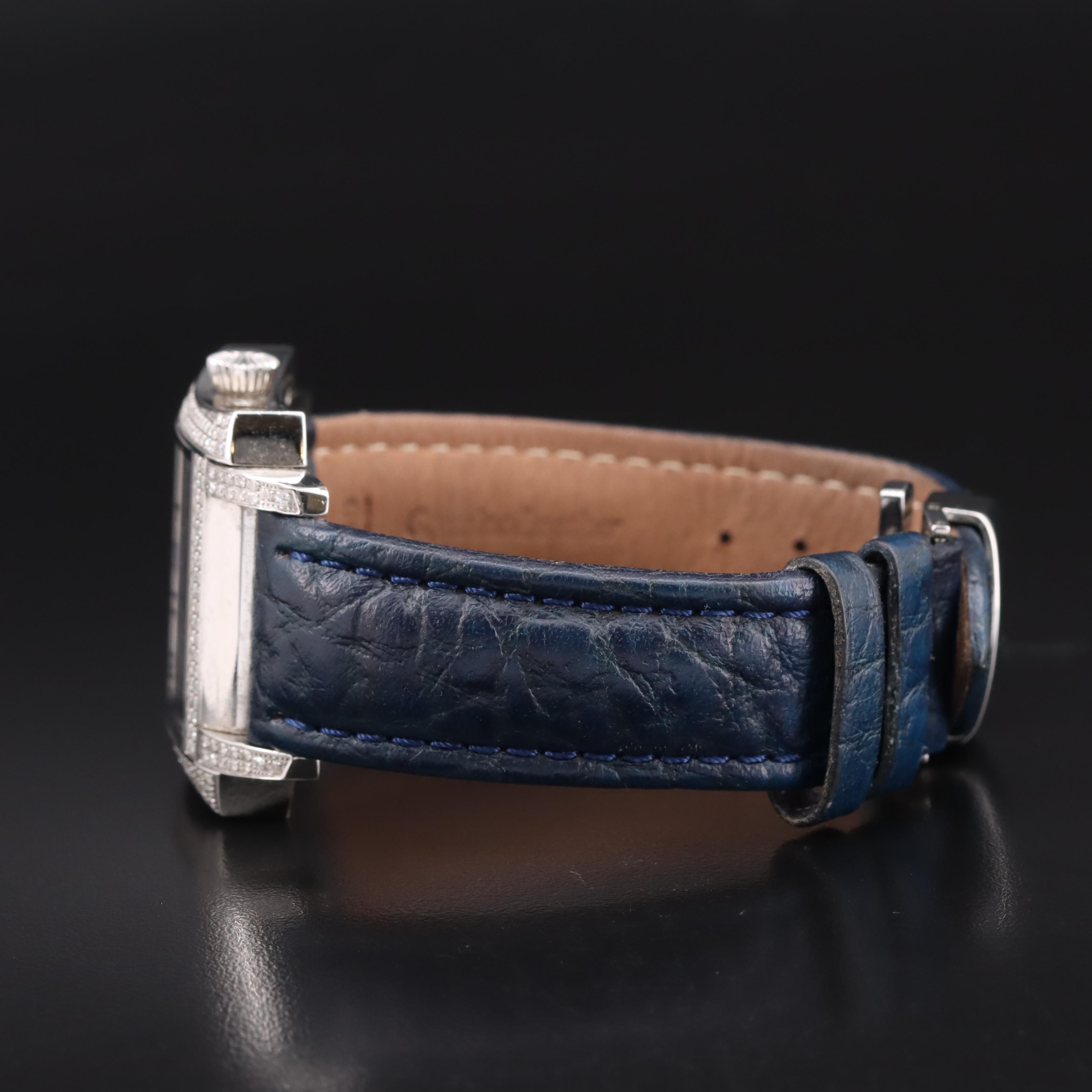 Bulova Accutron Stainless Steel Diamond Innsbruck Day-Date Moonphase Watch