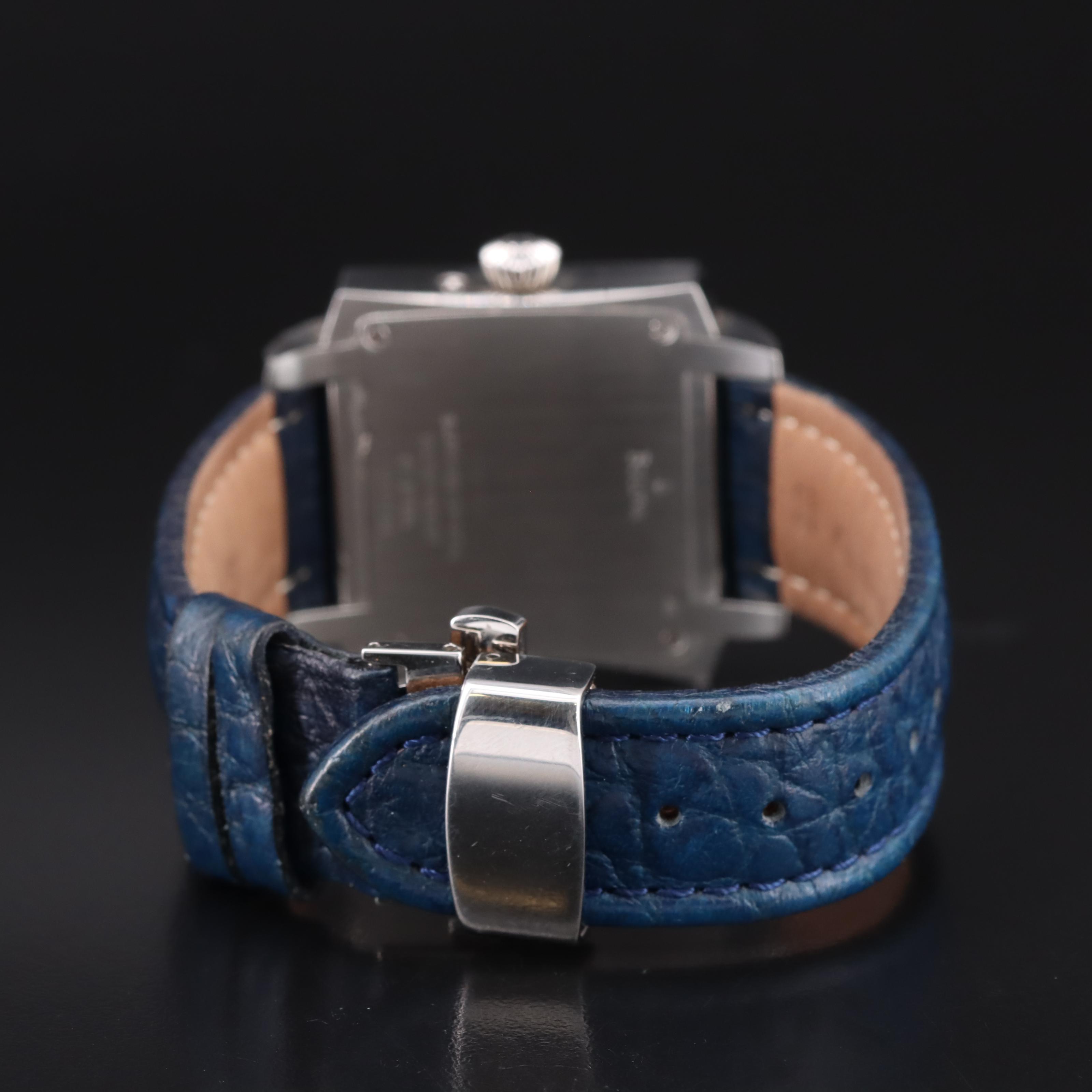 Bulova Accutron Stainless Steel Diamond Innsbruck Day-Date Moonphase Watch