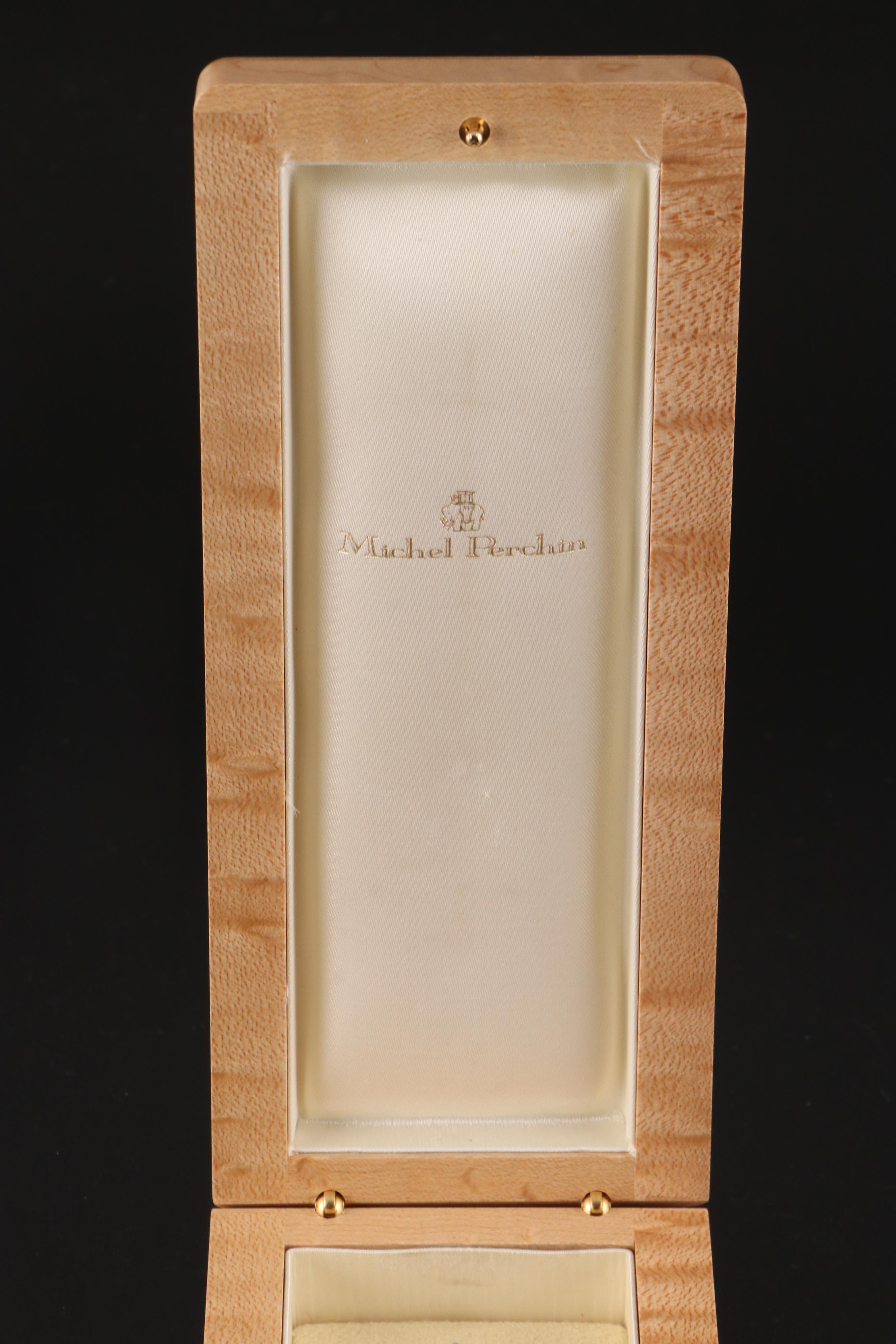 Michel Perchin Limited Edition Sterling Silver and Guilloché Enamel Fountain Pen