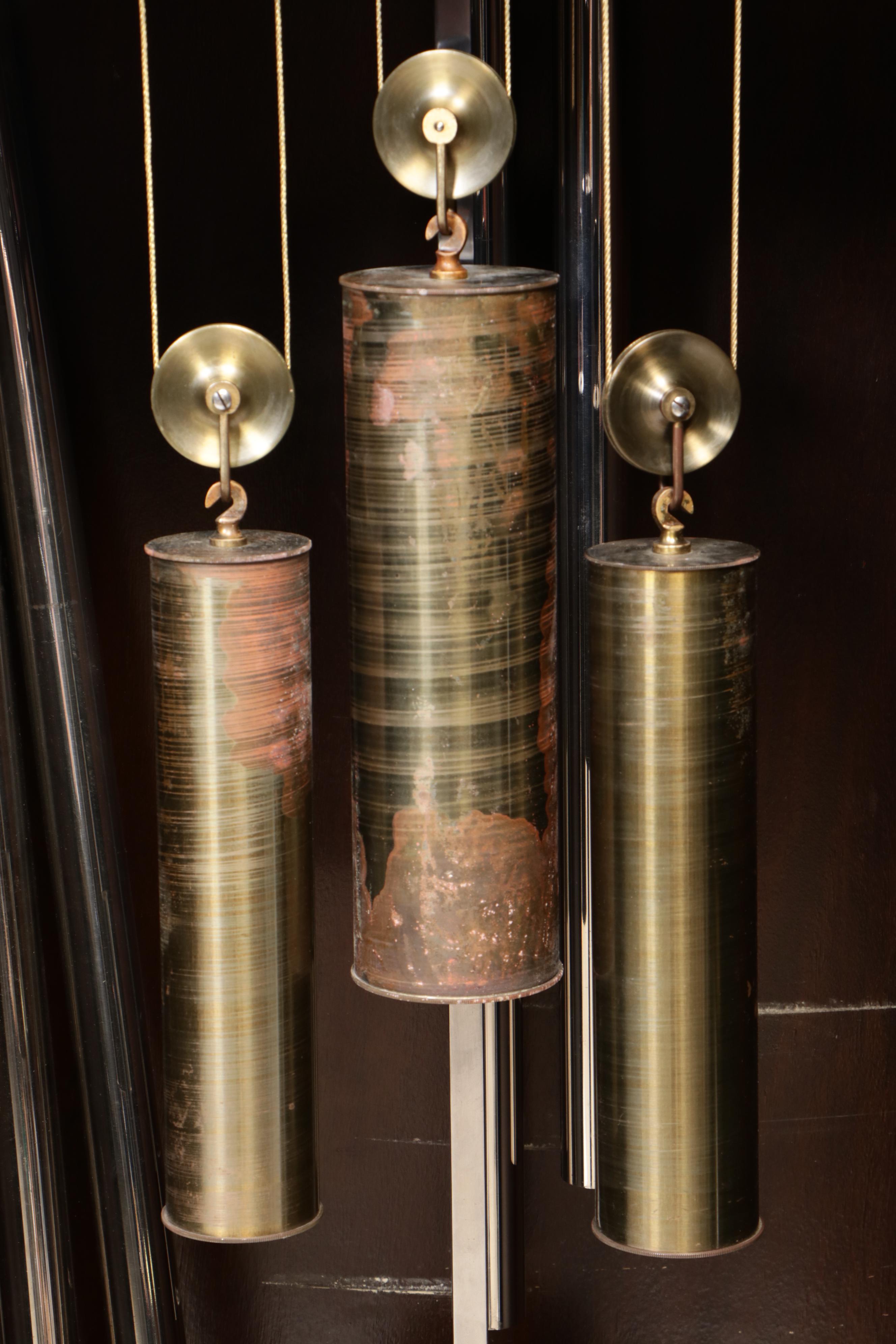 Colonial Mfg. Co. Mahogany Five-Tube Tall Case Clock, Early 20th Century