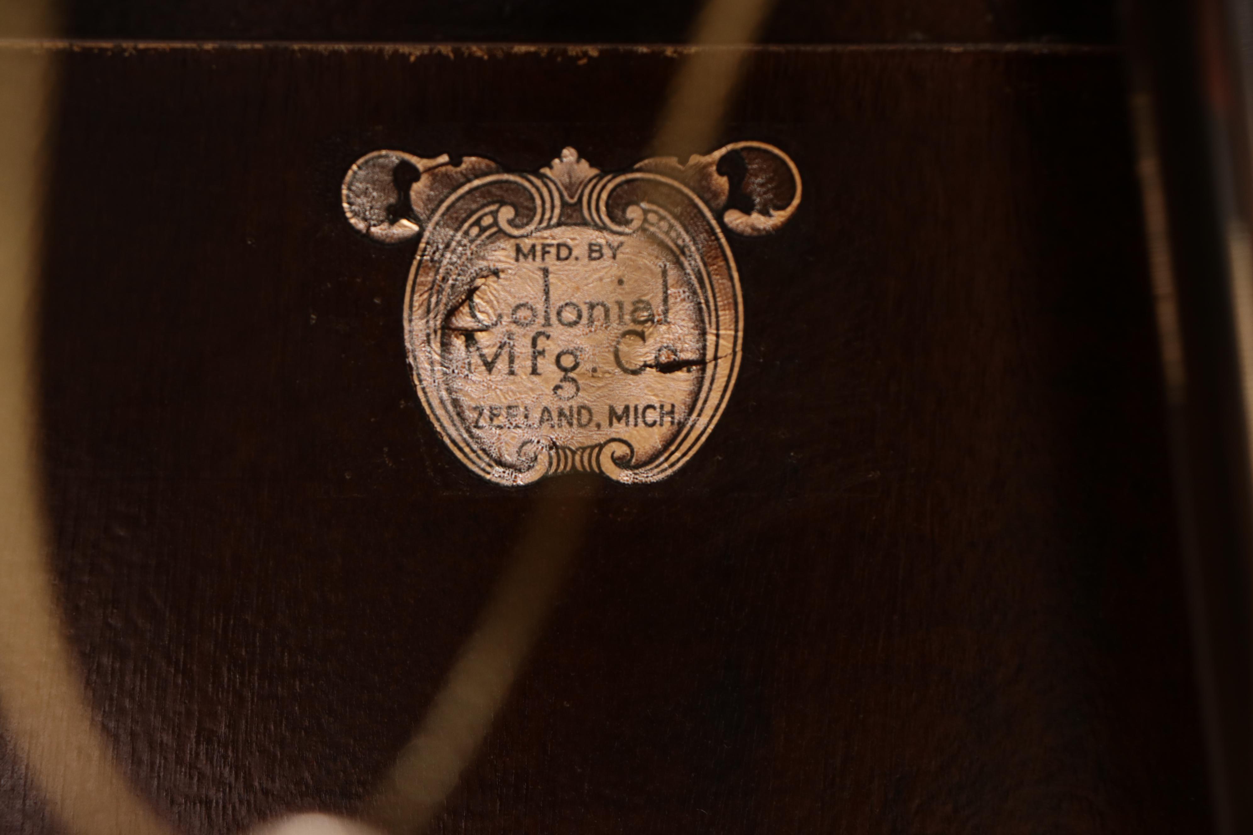 Colonial Mfg. Co. Mahogany Five-Tube Tall Case Clock, Early 20th Century