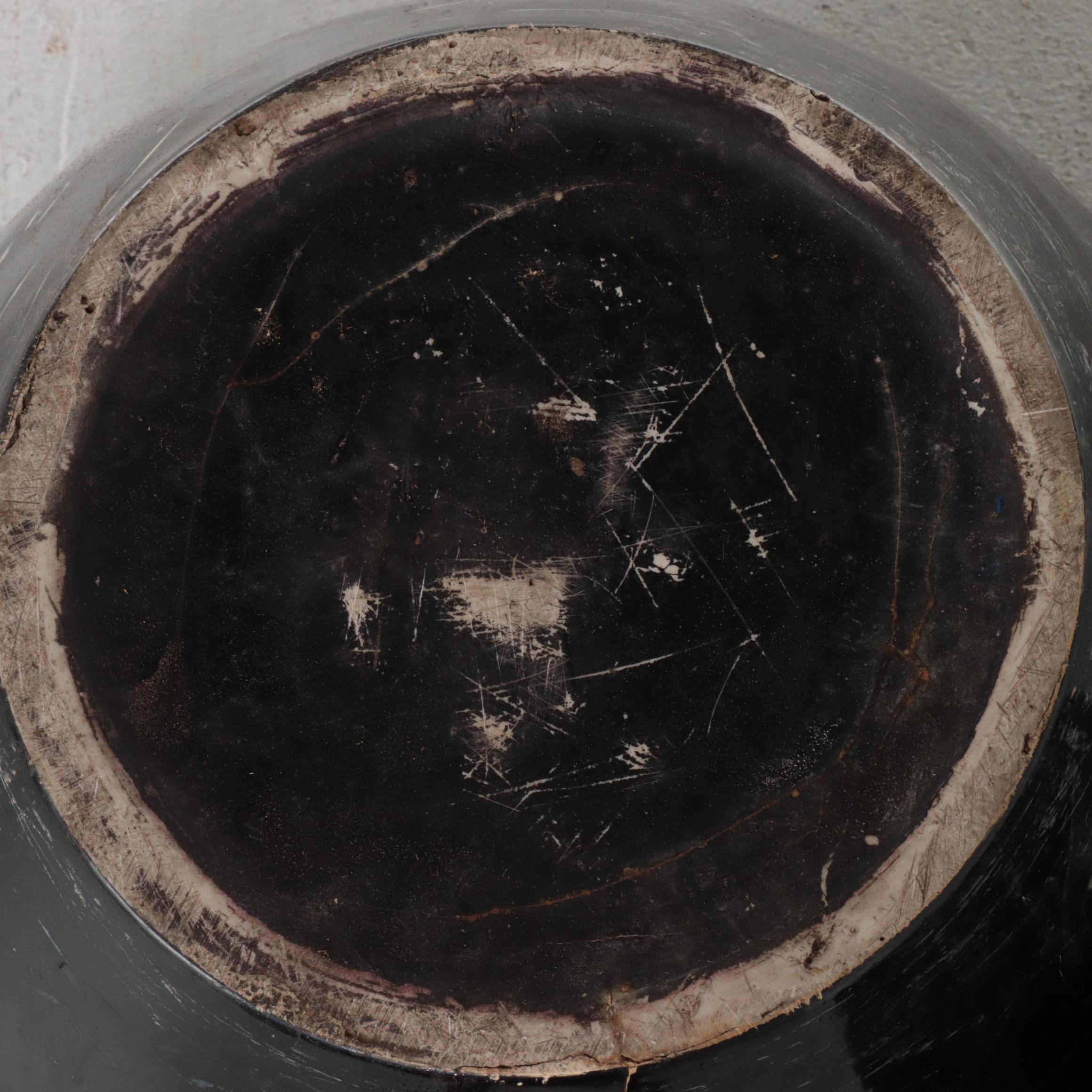 Contemporary Black Fiberglass Outdoor Planters