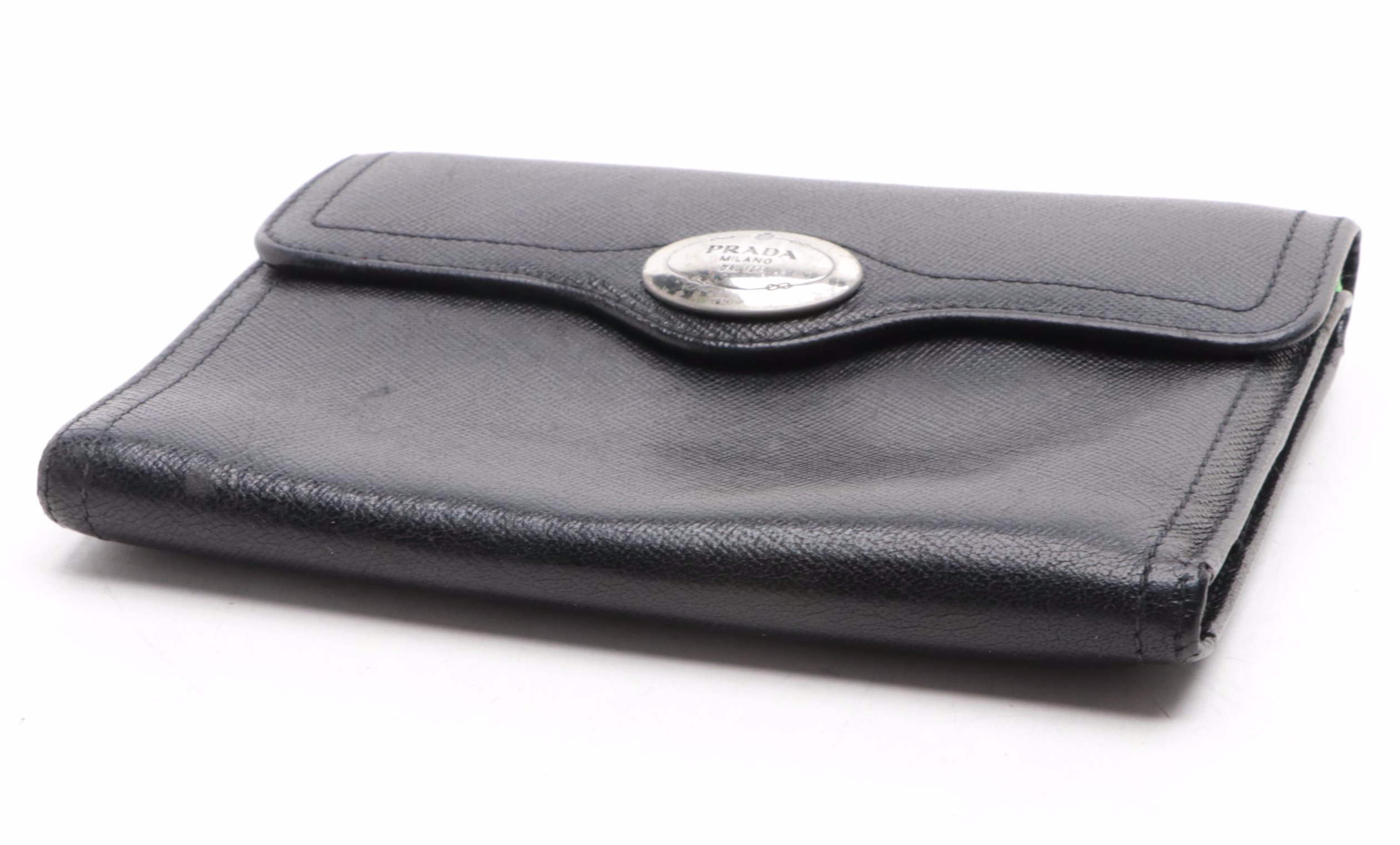 Prada Dal 1913 Compact Bifold Wallet in Saffiano Leather