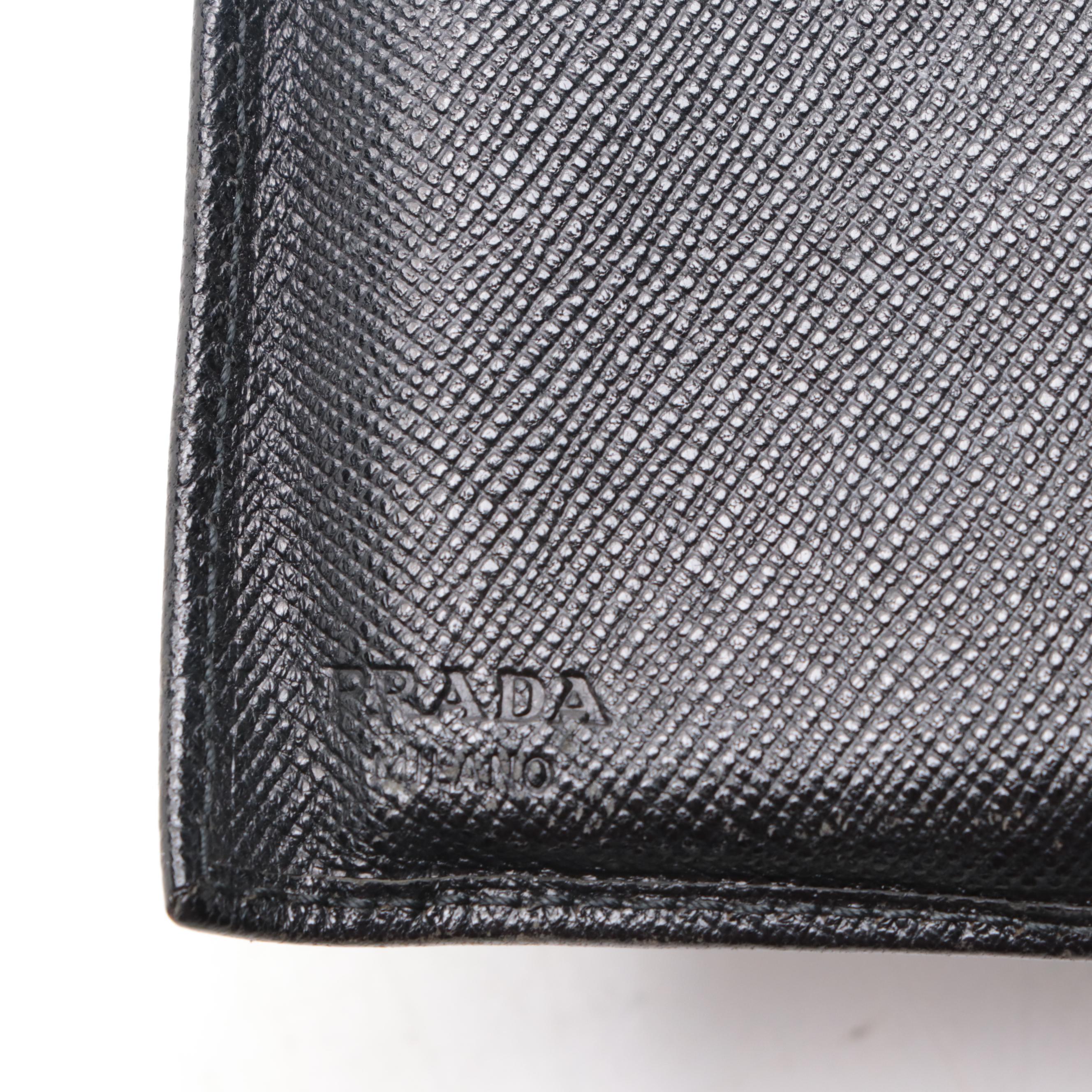 Prada Dal 1913 Compact Bifold Wallet in Saffiano Leather