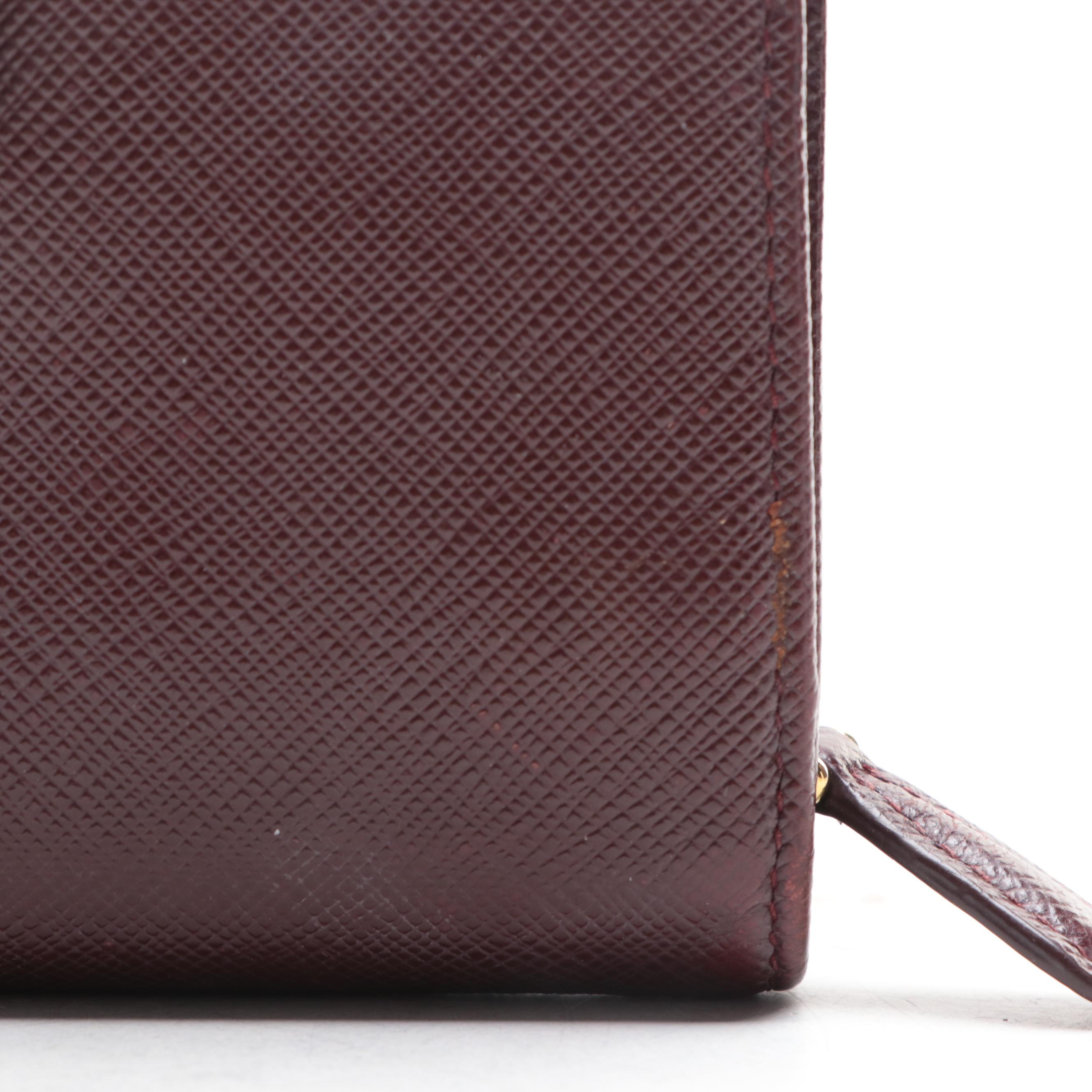 Prada Compact Bifold Wallet in Saffiano Leather