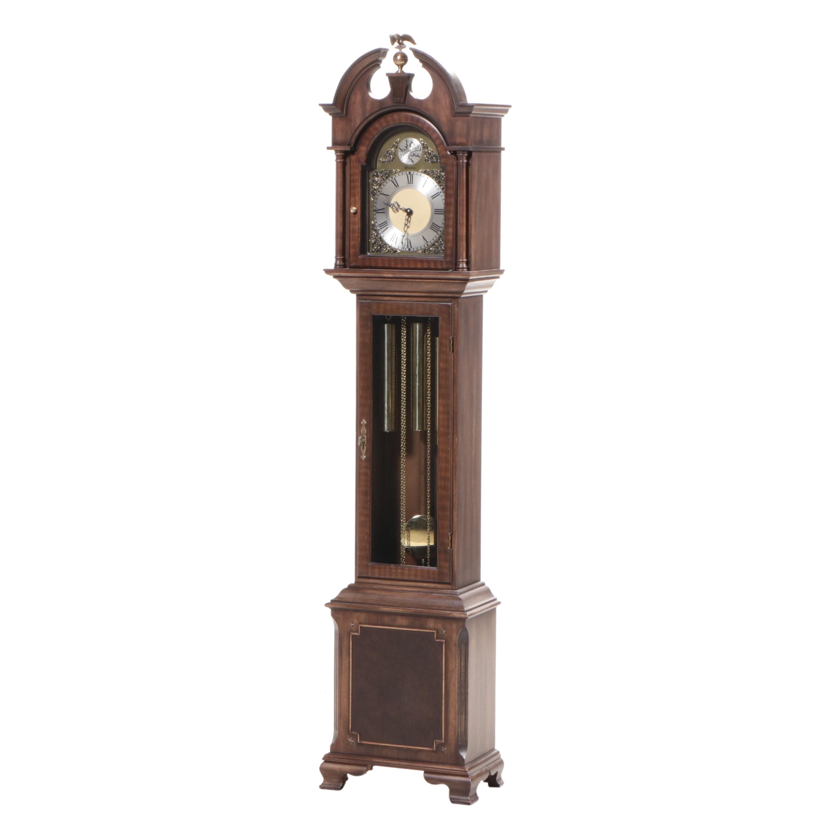 Herschede "Model 607 Lady Shelly" Federal Style Walnut Grandmother Clock