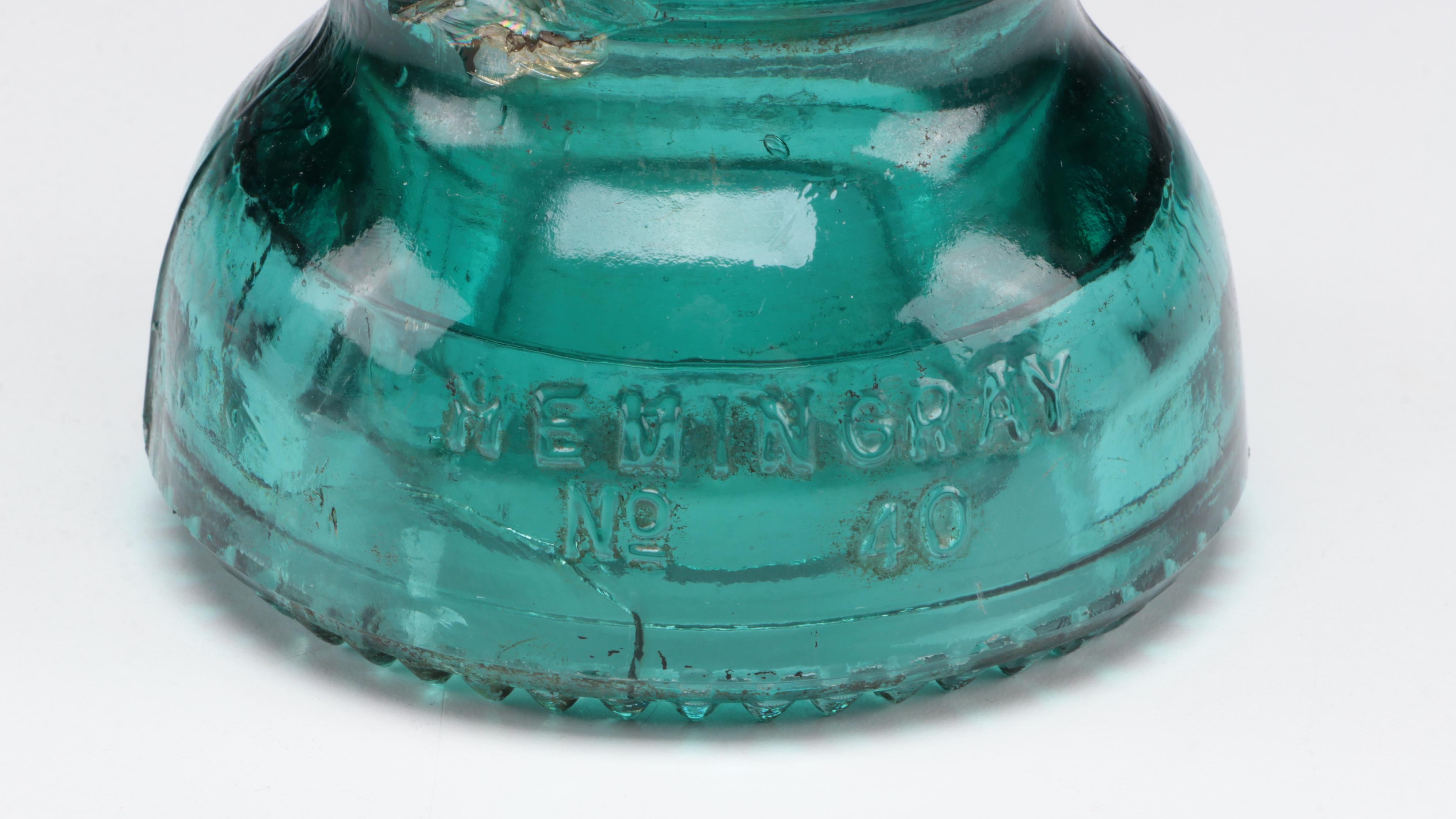 Hemingray No. 40 and Other Colored Glass Insulators