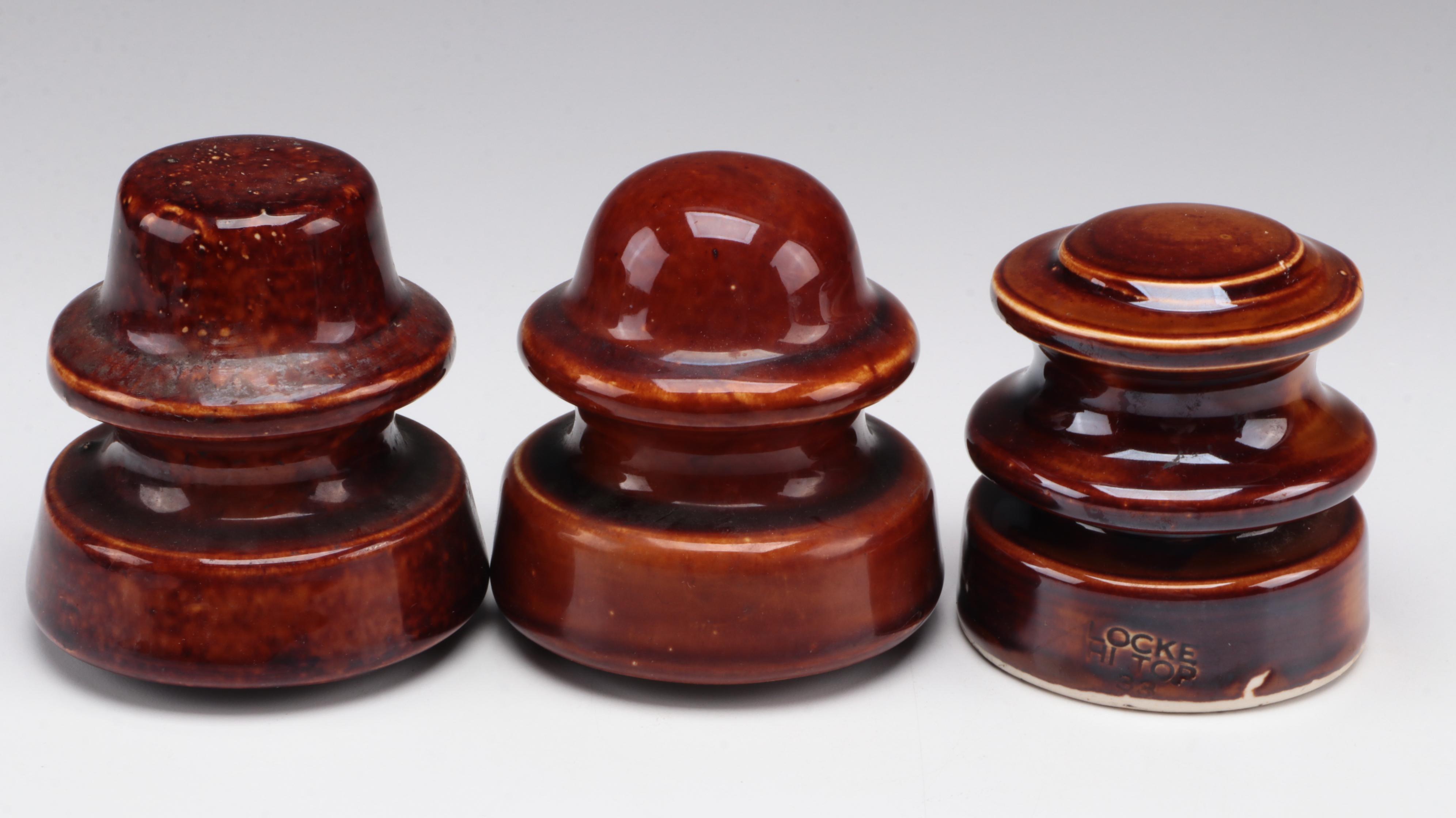 Hemingray No. 40 and Other Colored Glass Insulators