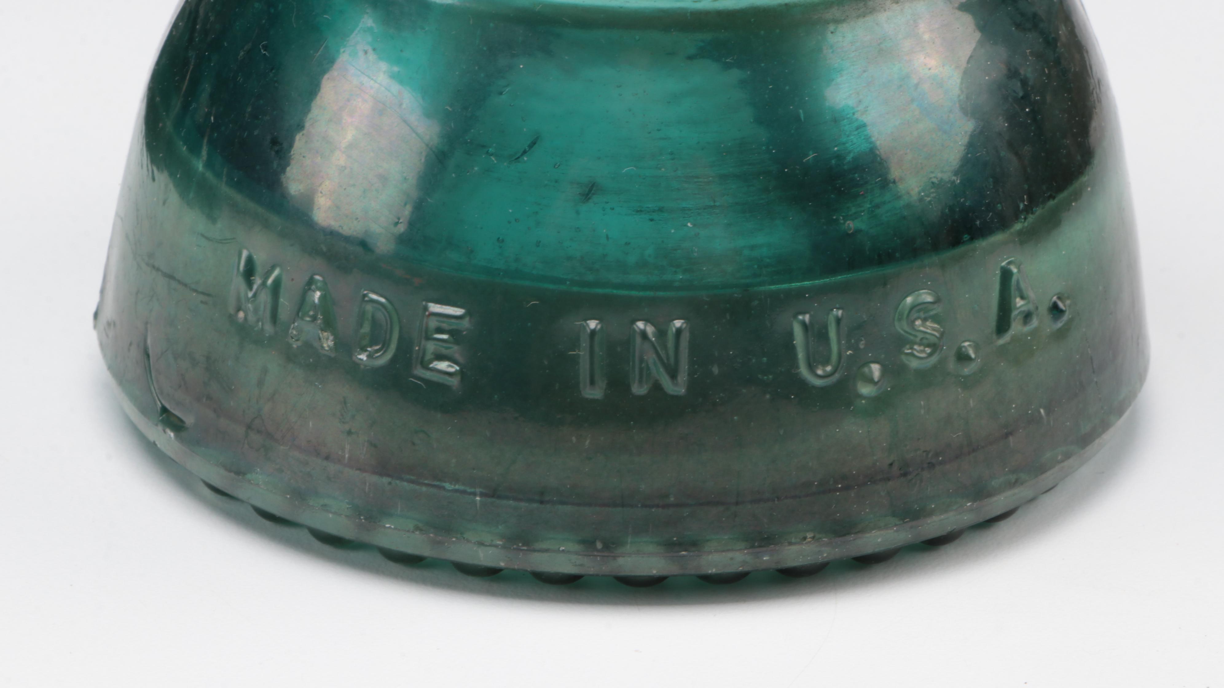 Hemingray No. 40 and Other Colored Glass Insulators