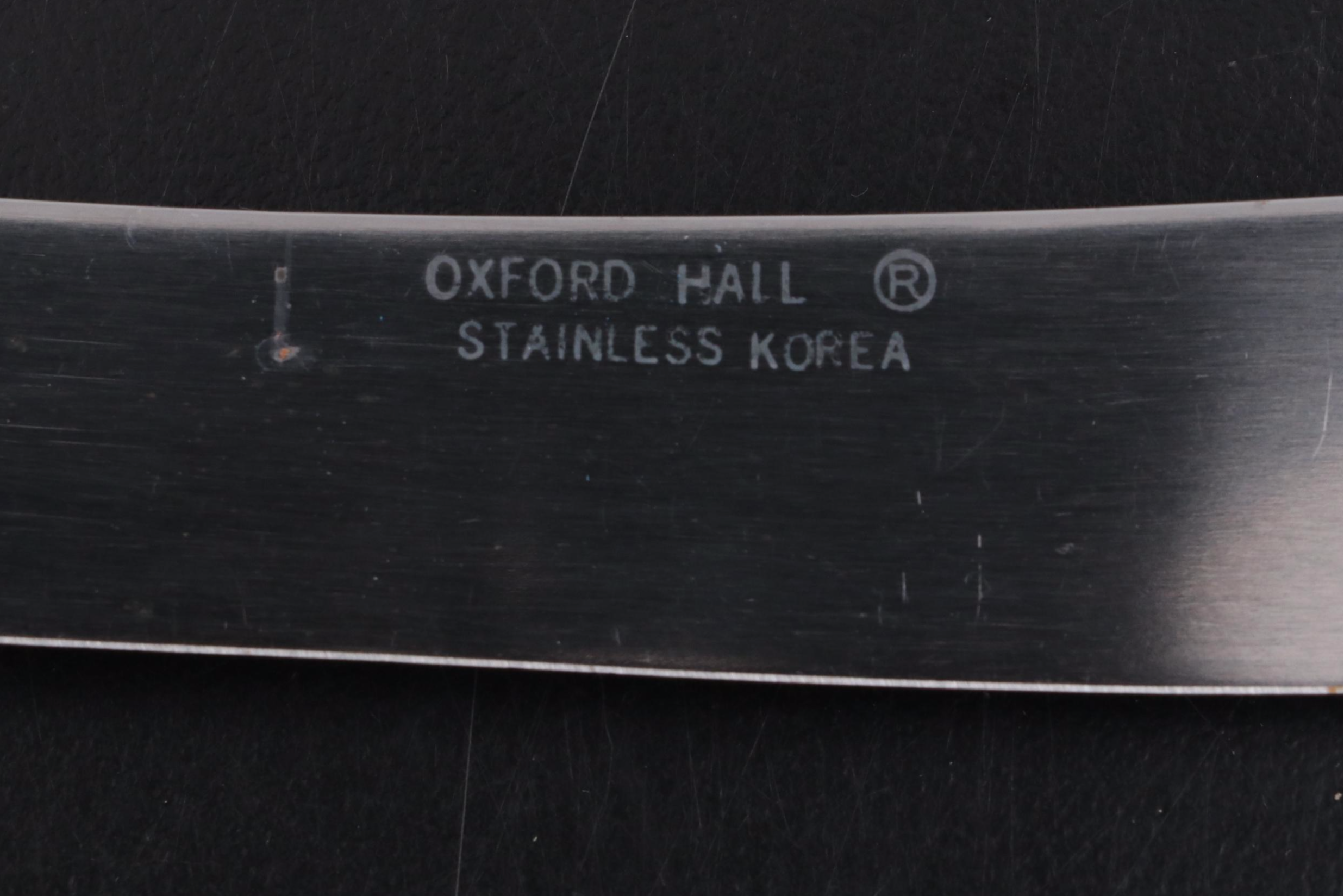 Oxford Hall Stainless Steel Flatware and Storage Chest, Mid to Late 20th Century