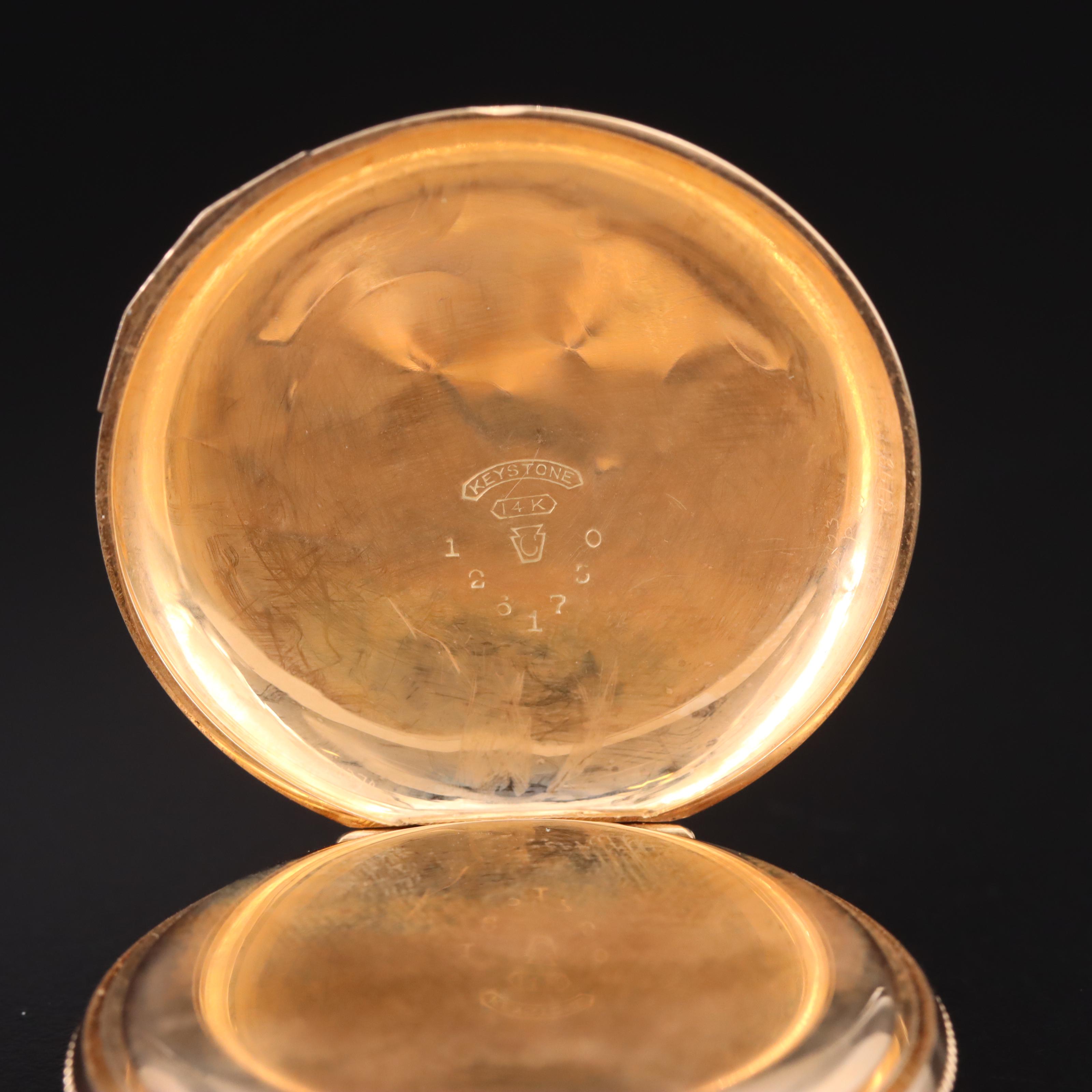 1892 14K Elgin Hunter Case Pocket Watch