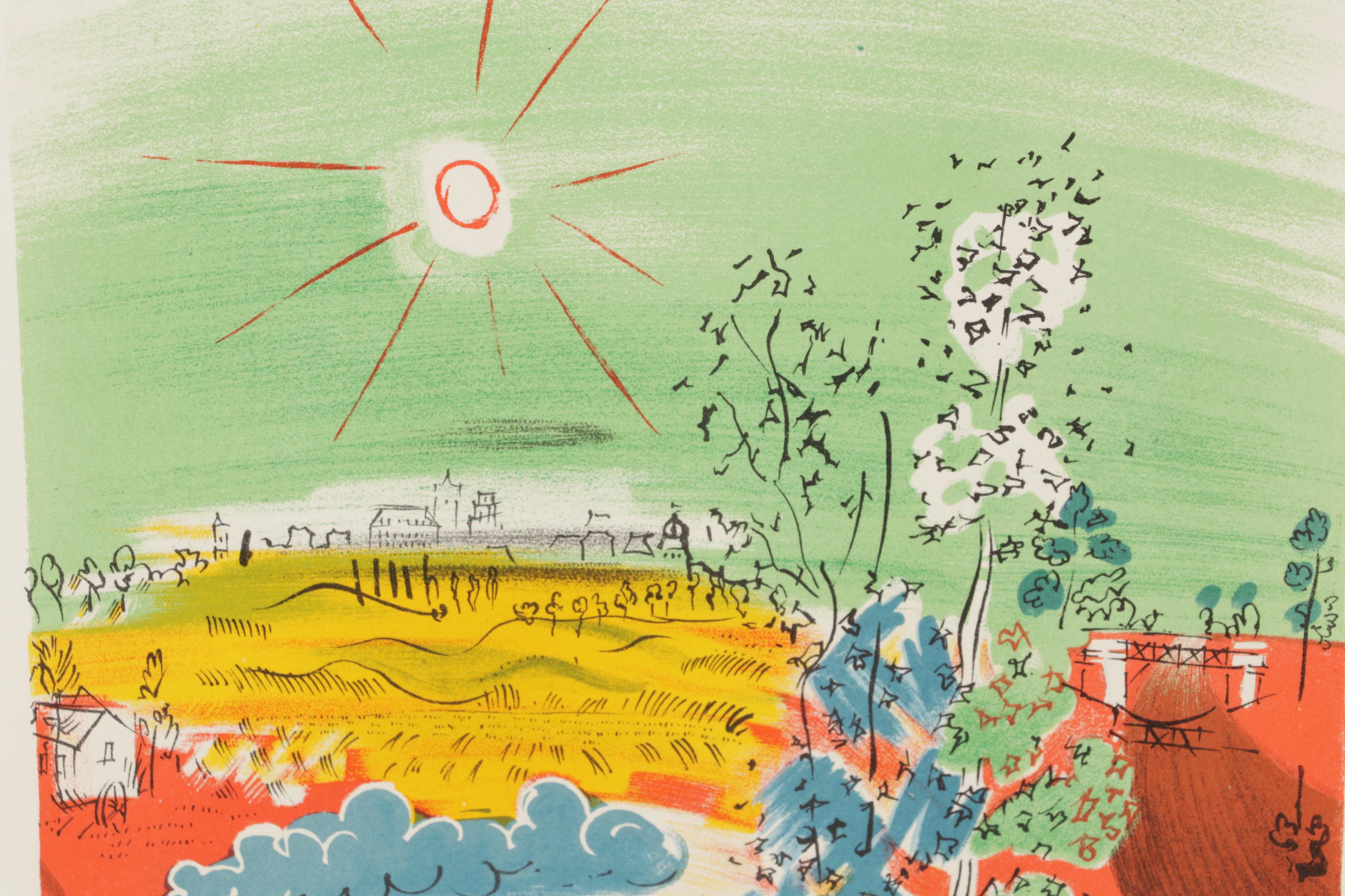 Color Lithograph After Raoul Dufy From "Art in Posters," 1959