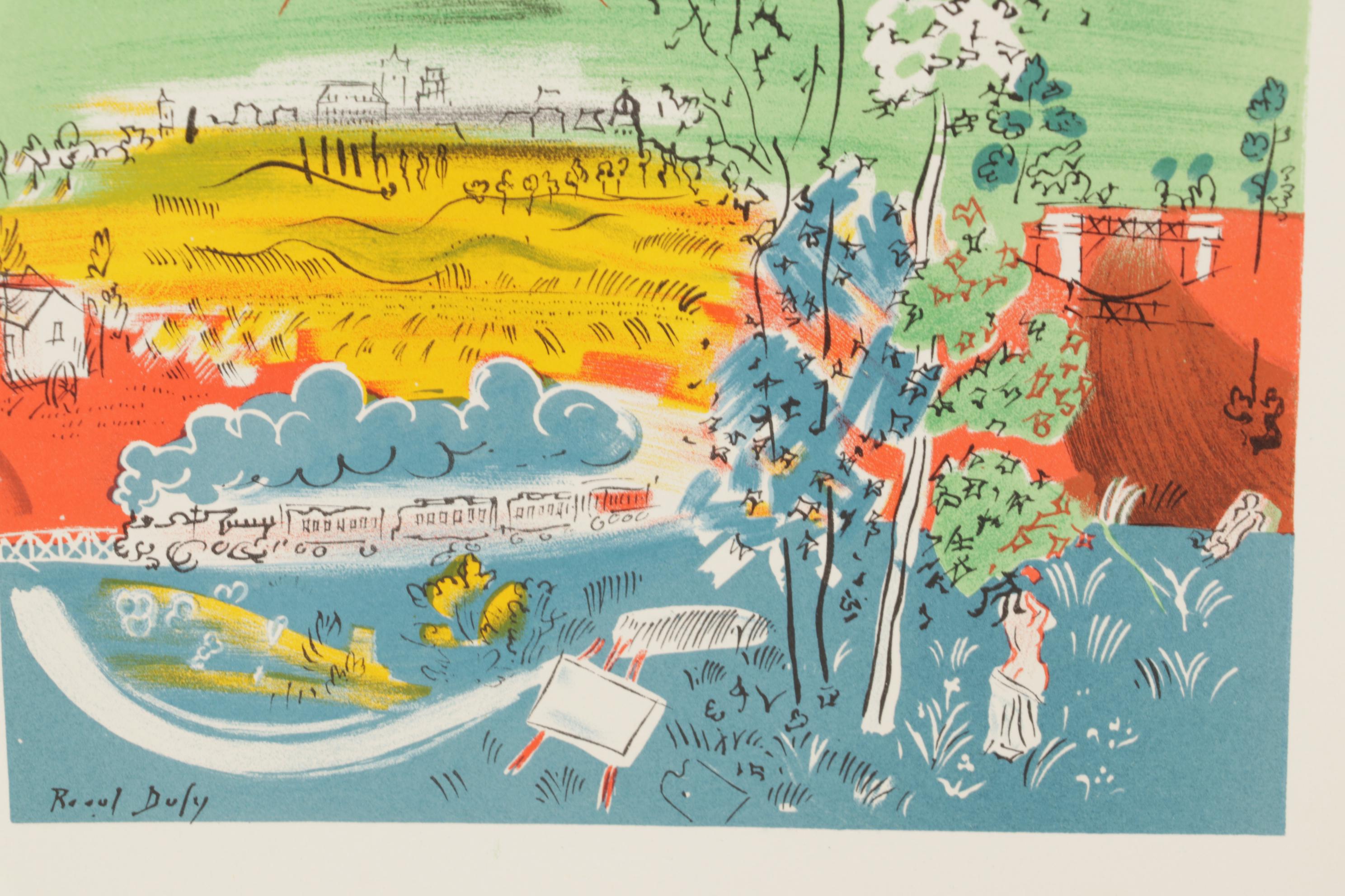 Color Lithograph After Raoul Dufy From "Art in Posters," 1959