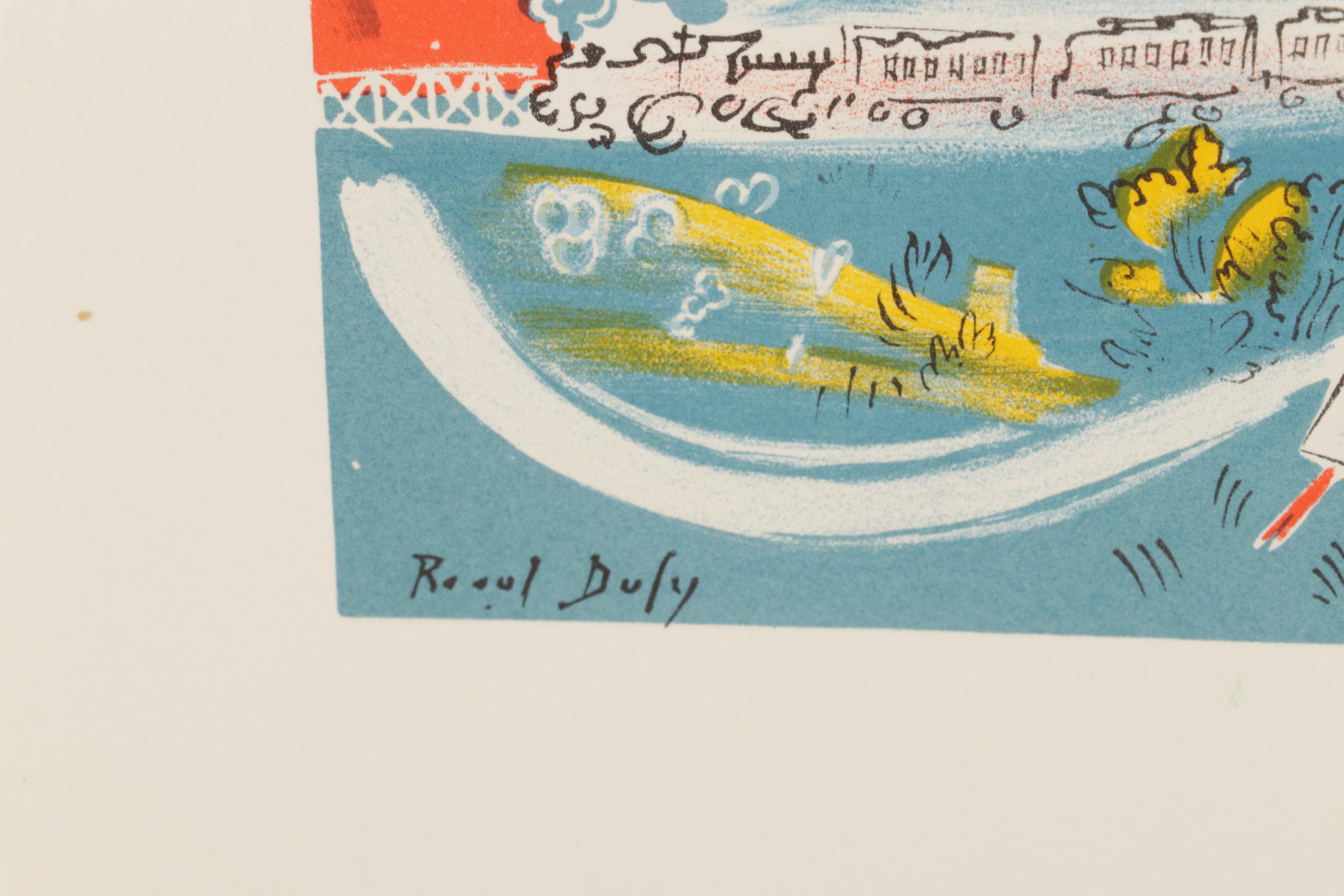 Color Lithograph After Raoul Dufy From "Art in Posters," 1959