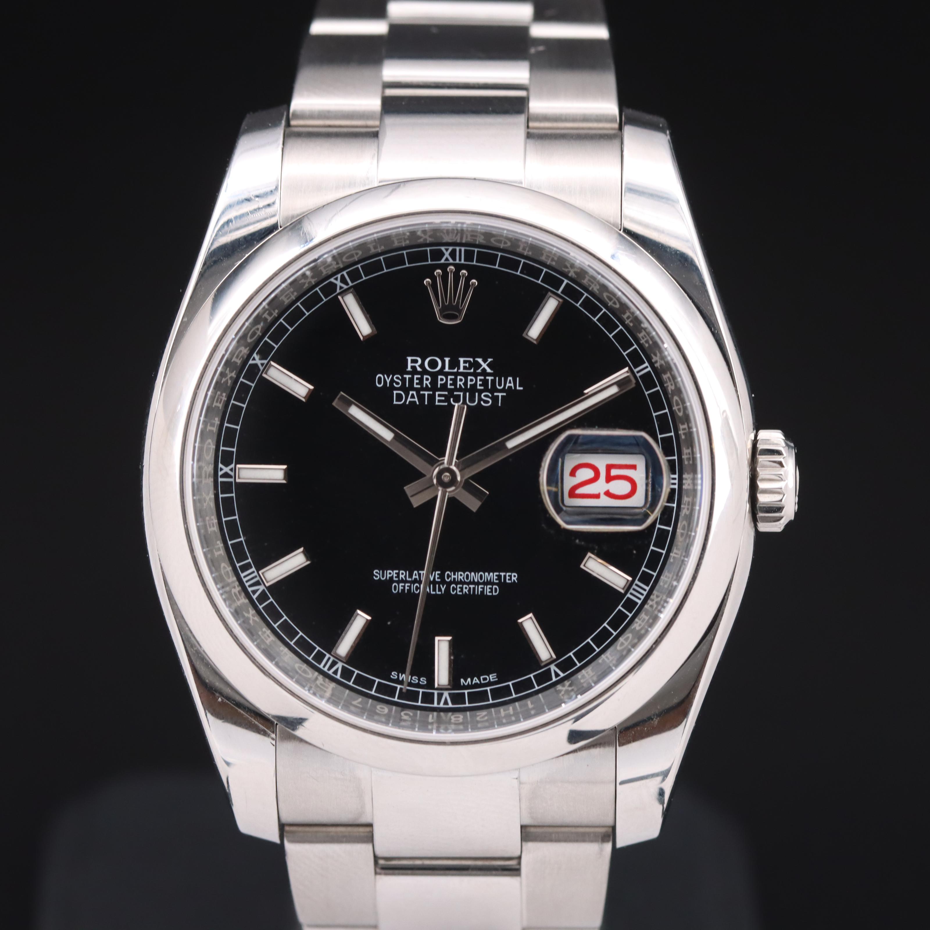 Rolex Datejust 36 Stainless Steel Watch