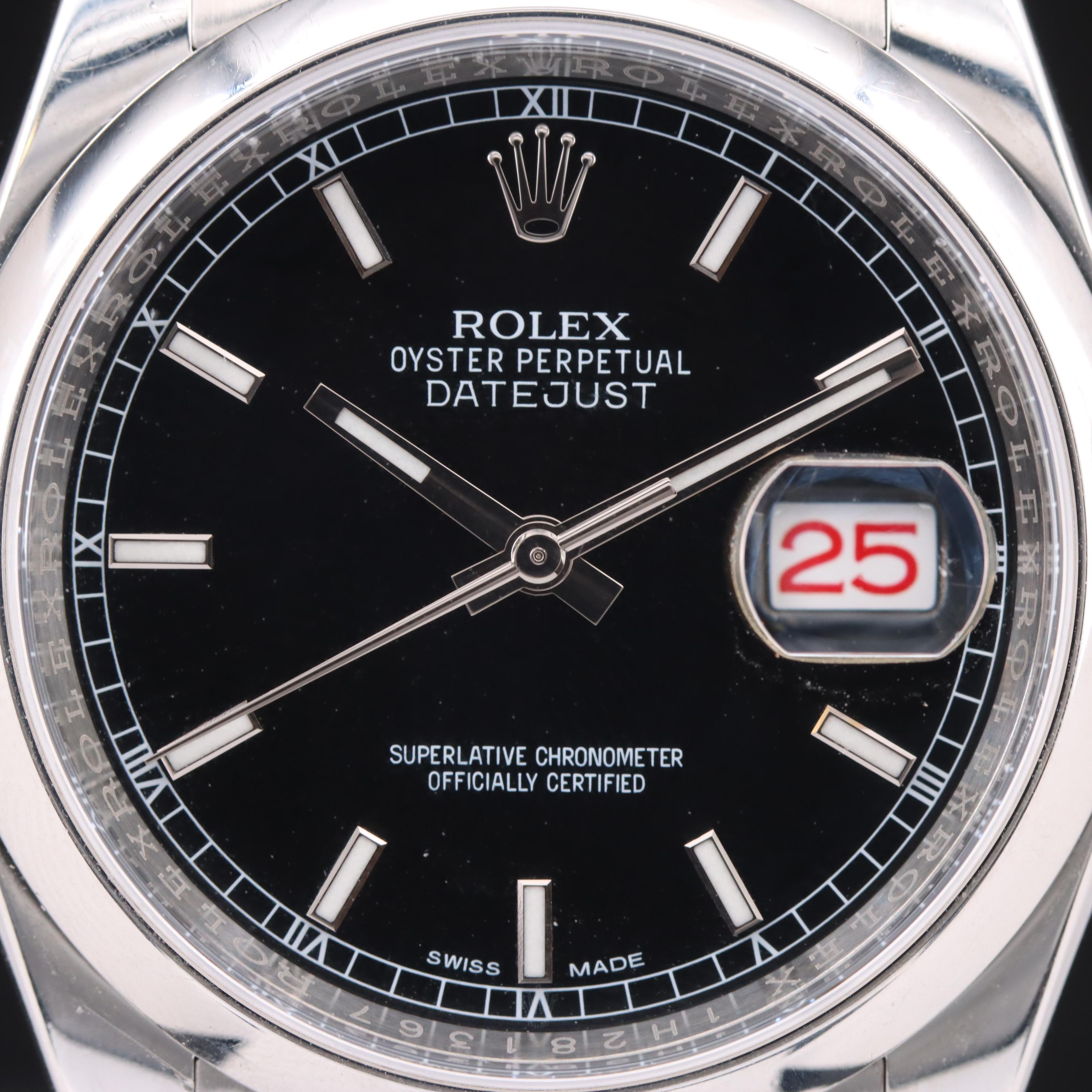 Rolex Datejust 36 Stainless Steel Watch