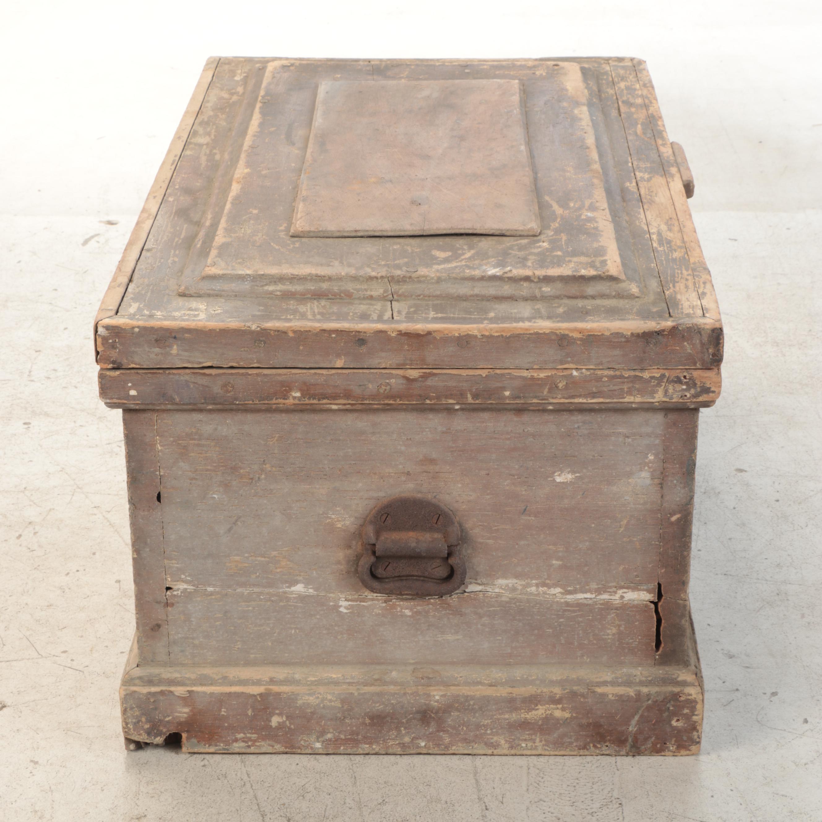 Victorian Pine Carpenter's Chest, 19th Century