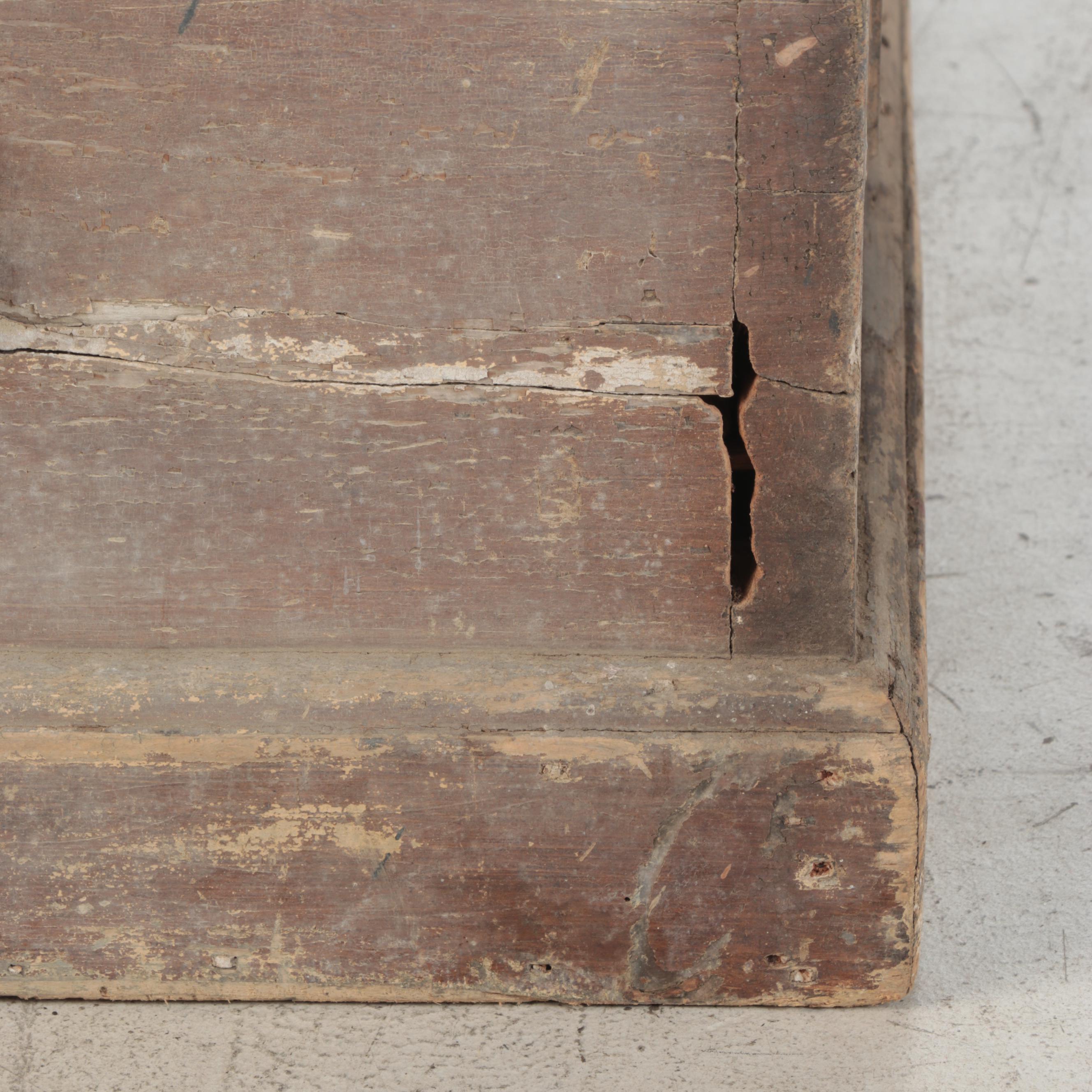 Victorian Pine Carpenter's Chest, 19th Century