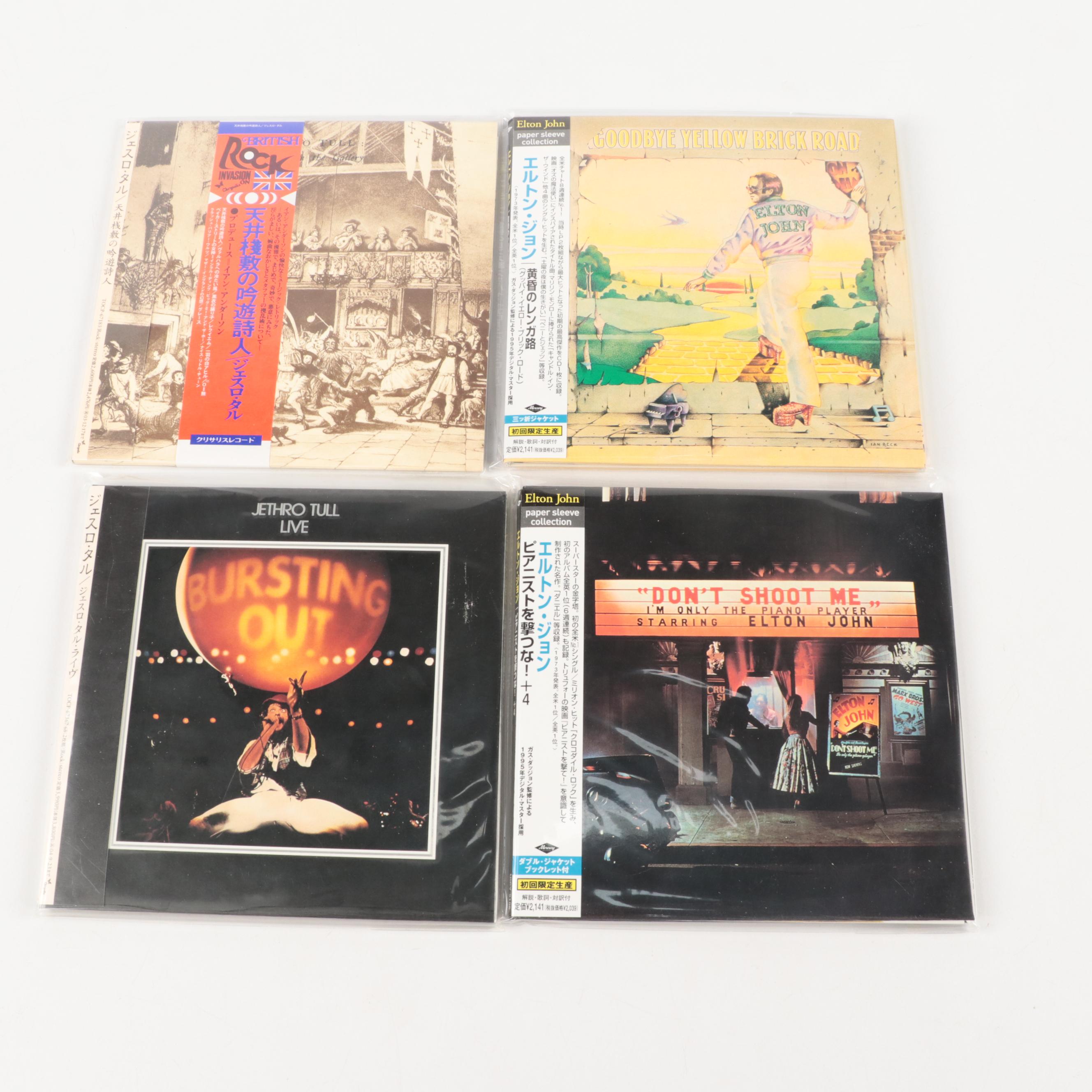Elton John and Jethro Tull Japanese Release Mini LP CDs