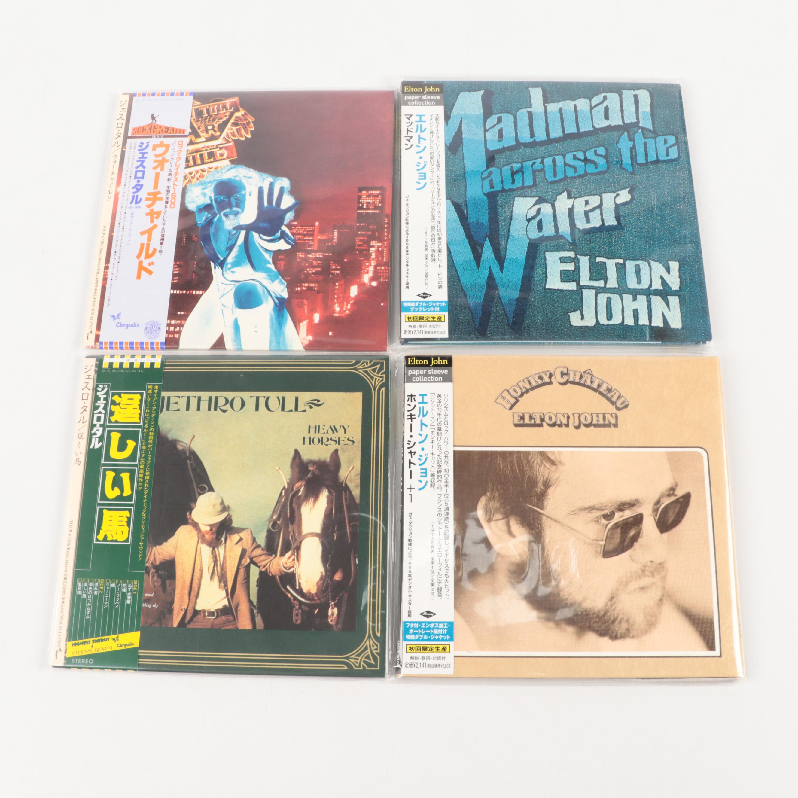 Elton John and Jethro Tull Japanese Release Mini LP CDs