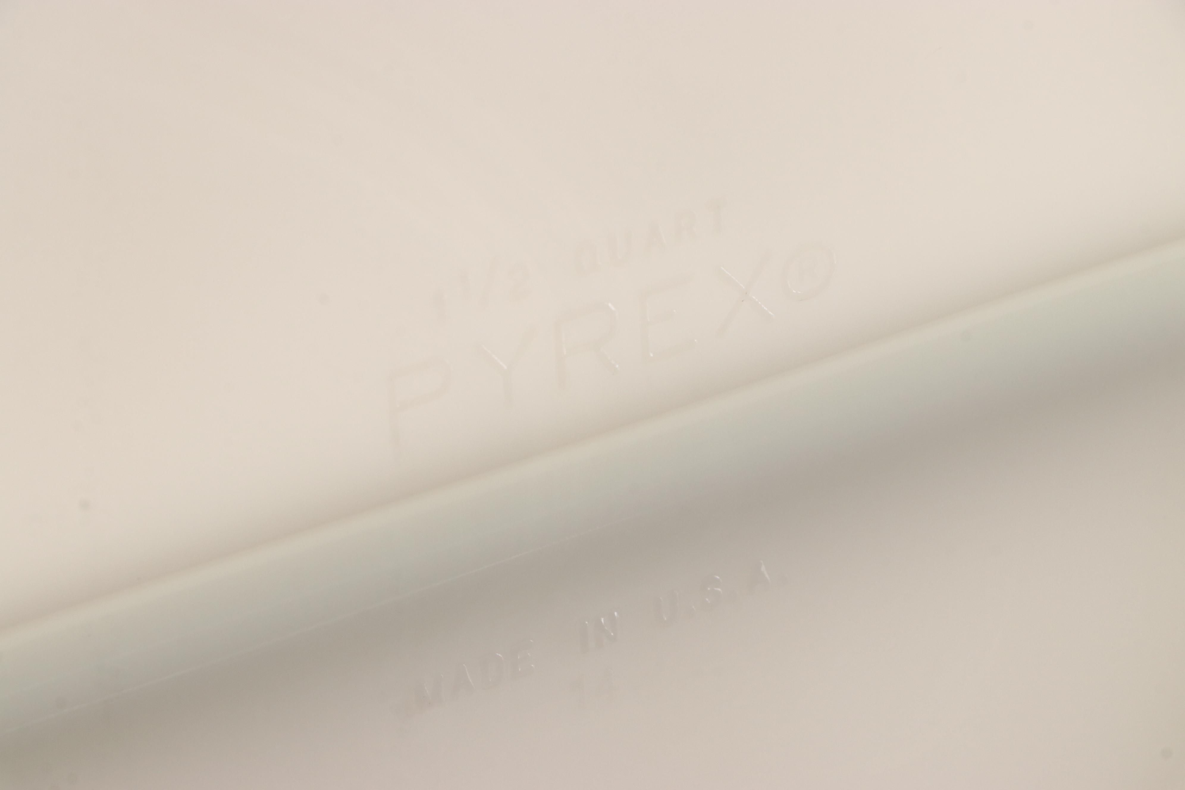 Pyrex "Town and Country" and "Gooseberry" Glass Bakeware and Refrigerator Jars