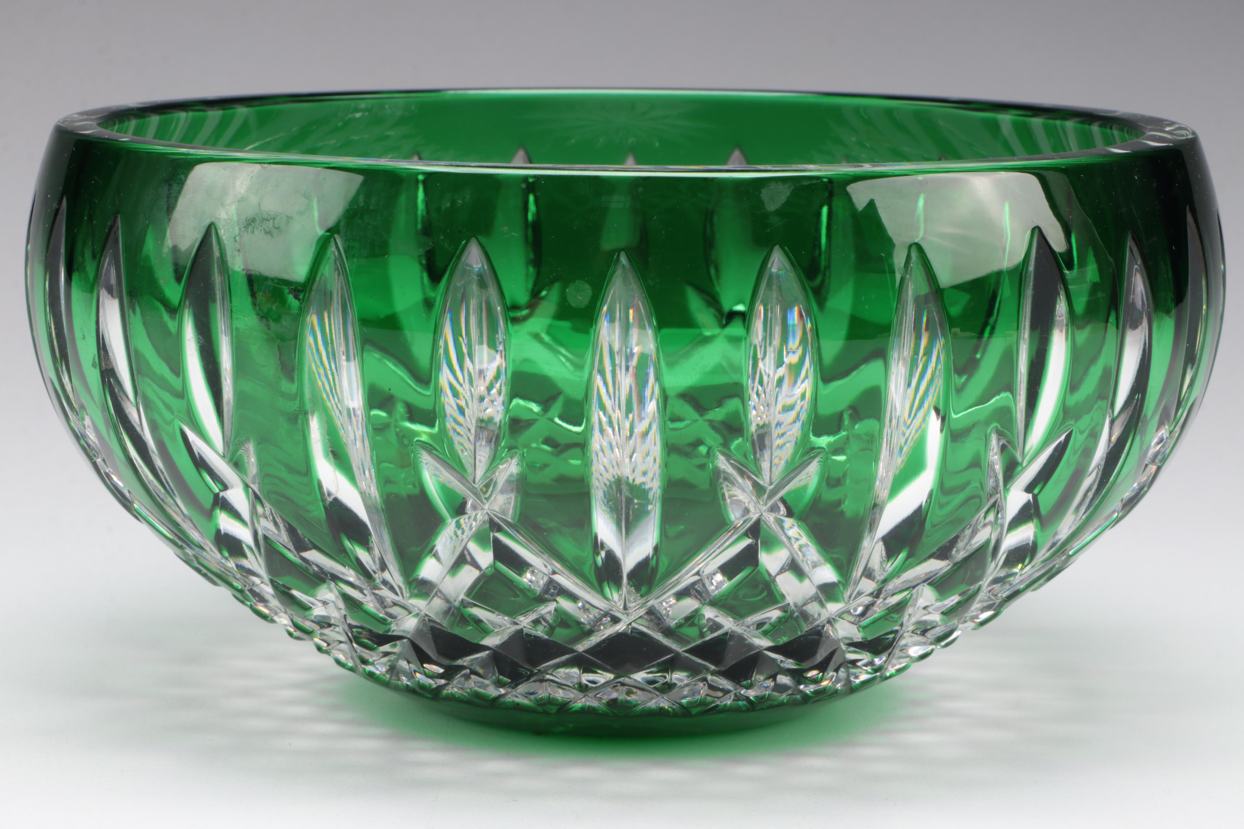 Waterford Crystal "Araglin Prestige" Cased Green Bowl, 2011–2015