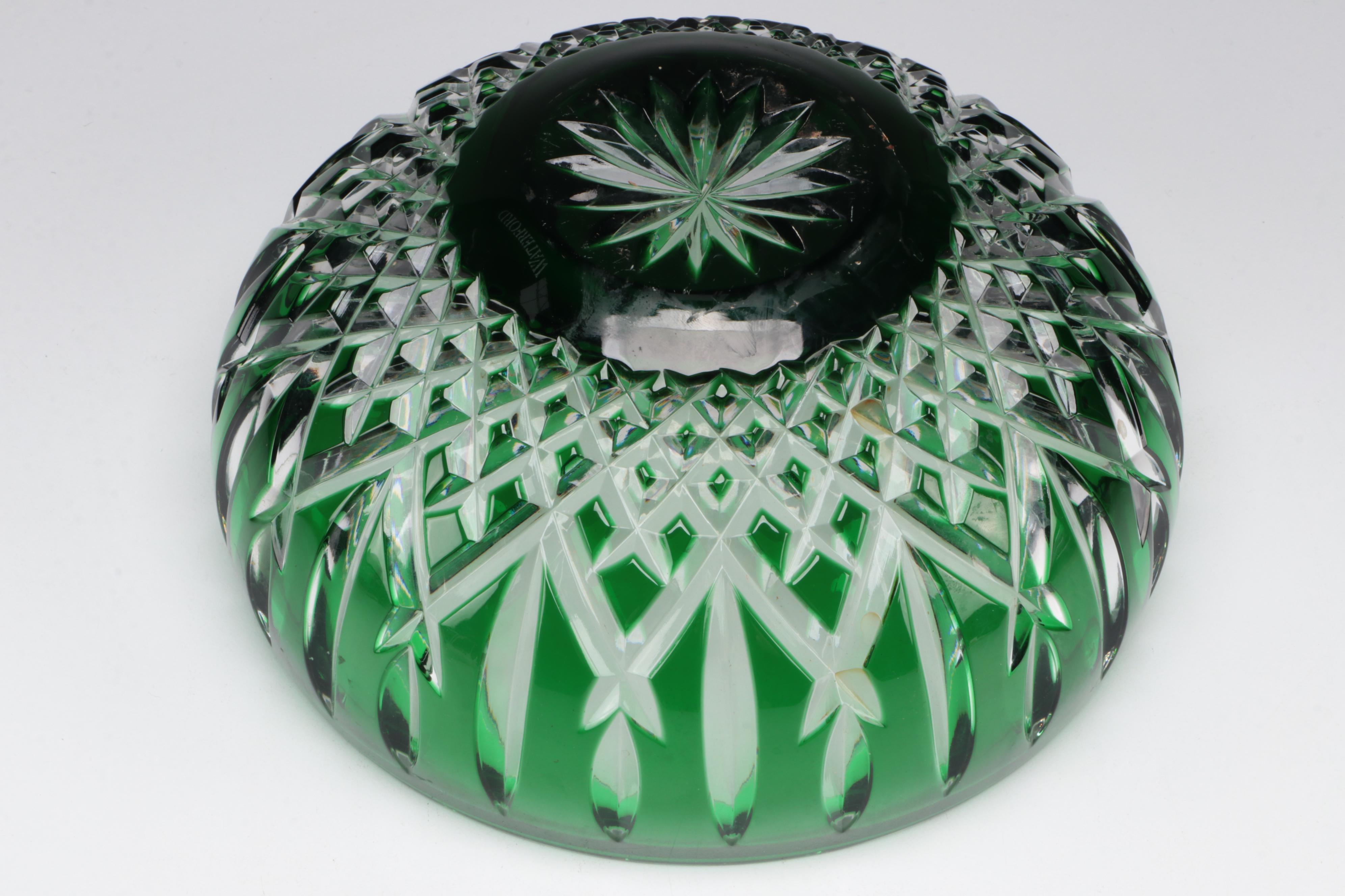 Waterford Crystal "Araglin Prestige" Cased Green Bowl, 2011–2015