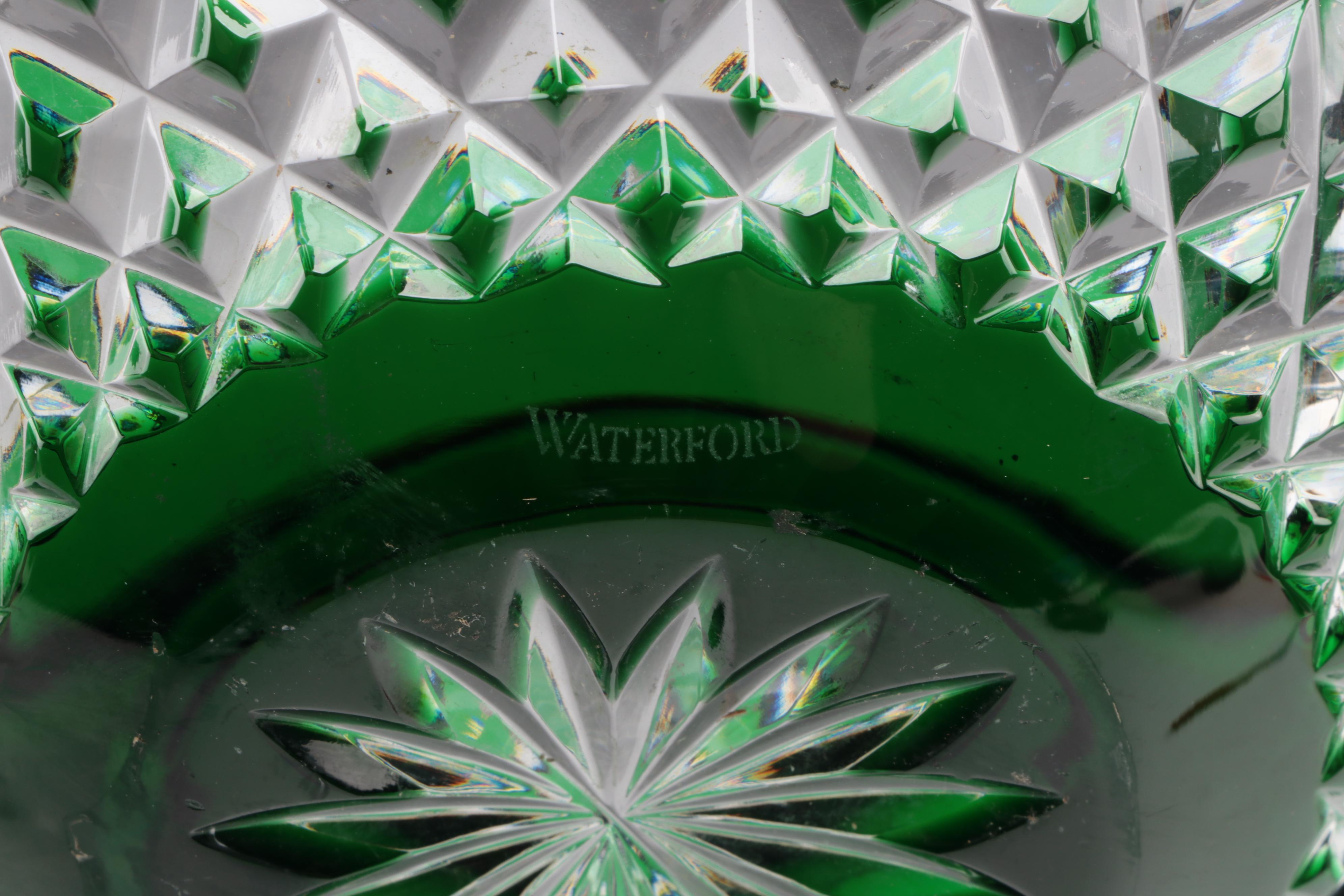 Waterford Crystal "Araglin Prestige" Cased Green Bowl, 2011–2015