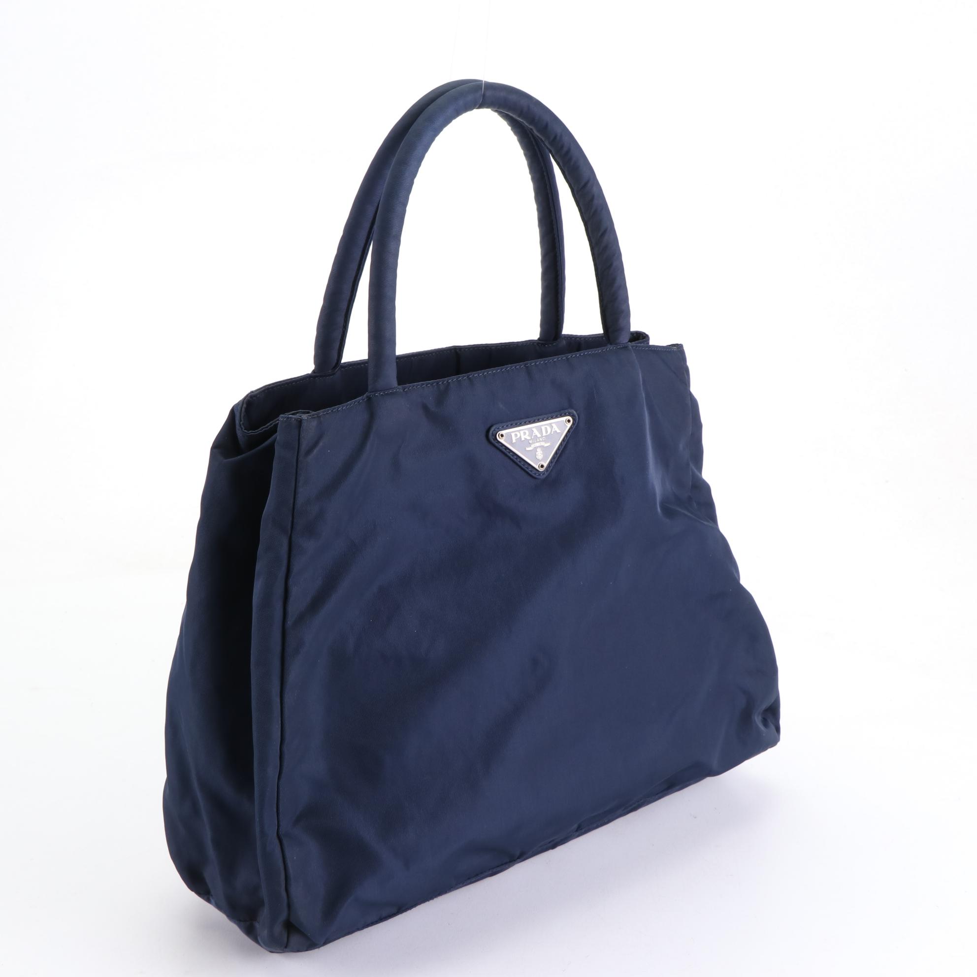 Prada Tote Bag in Blue Tessuto Nylon