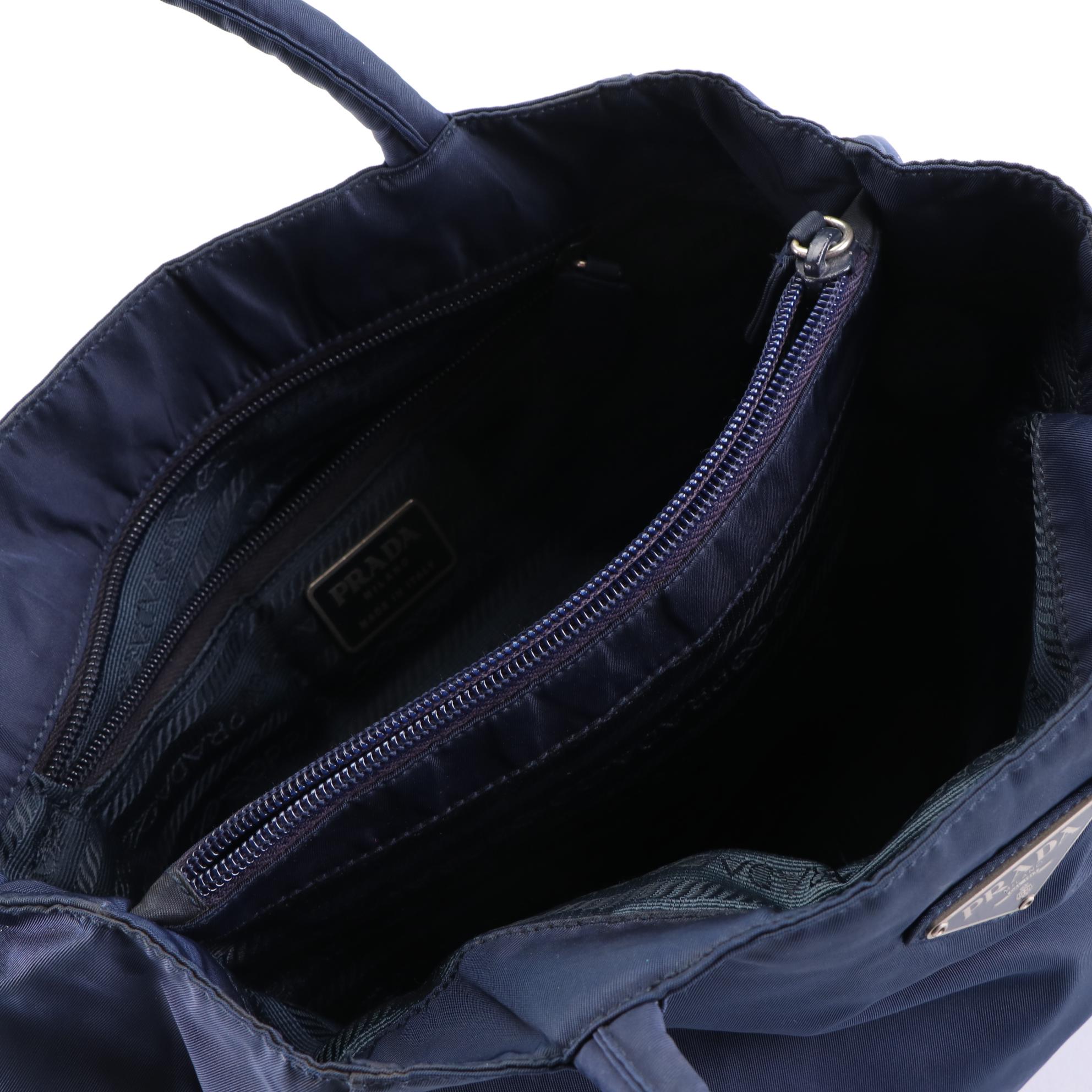 Prada Tote Bag in Blue Tessuto Nylon