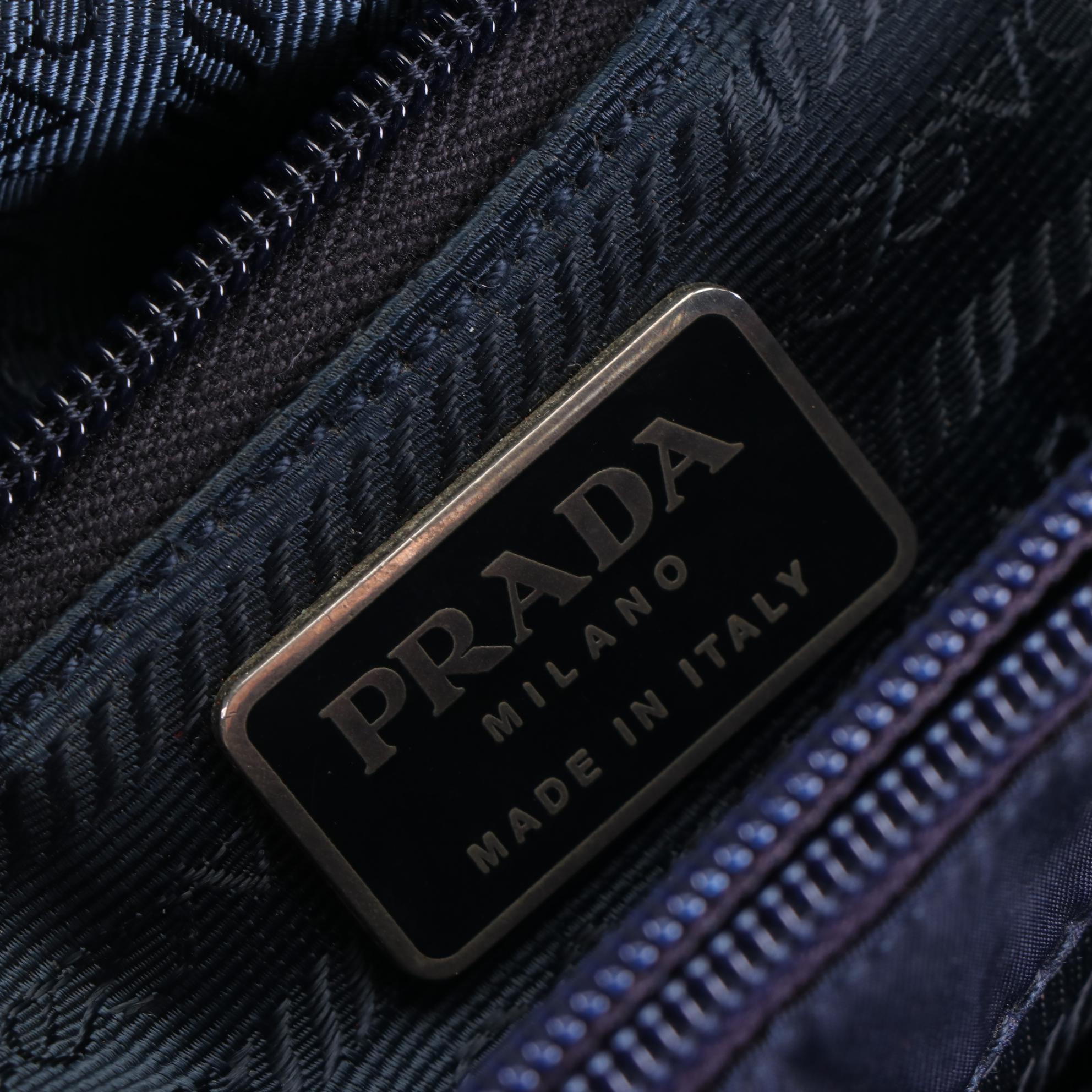 Prada Tote Bag in Blue Tessuto Nylon