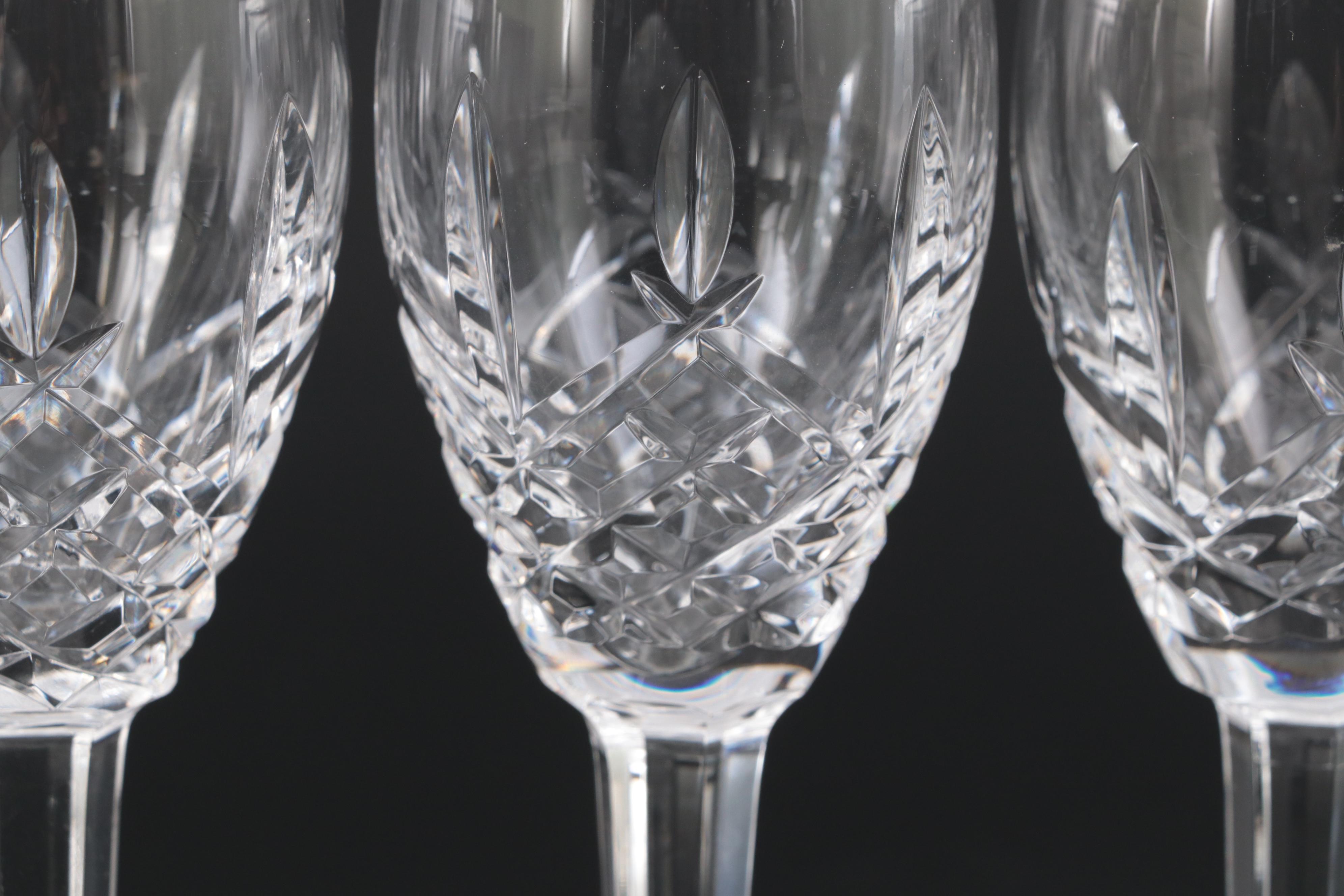 Waterford Crystal "Araglin" and "Castlemaine" Sherry Glasses, Late 20th Century