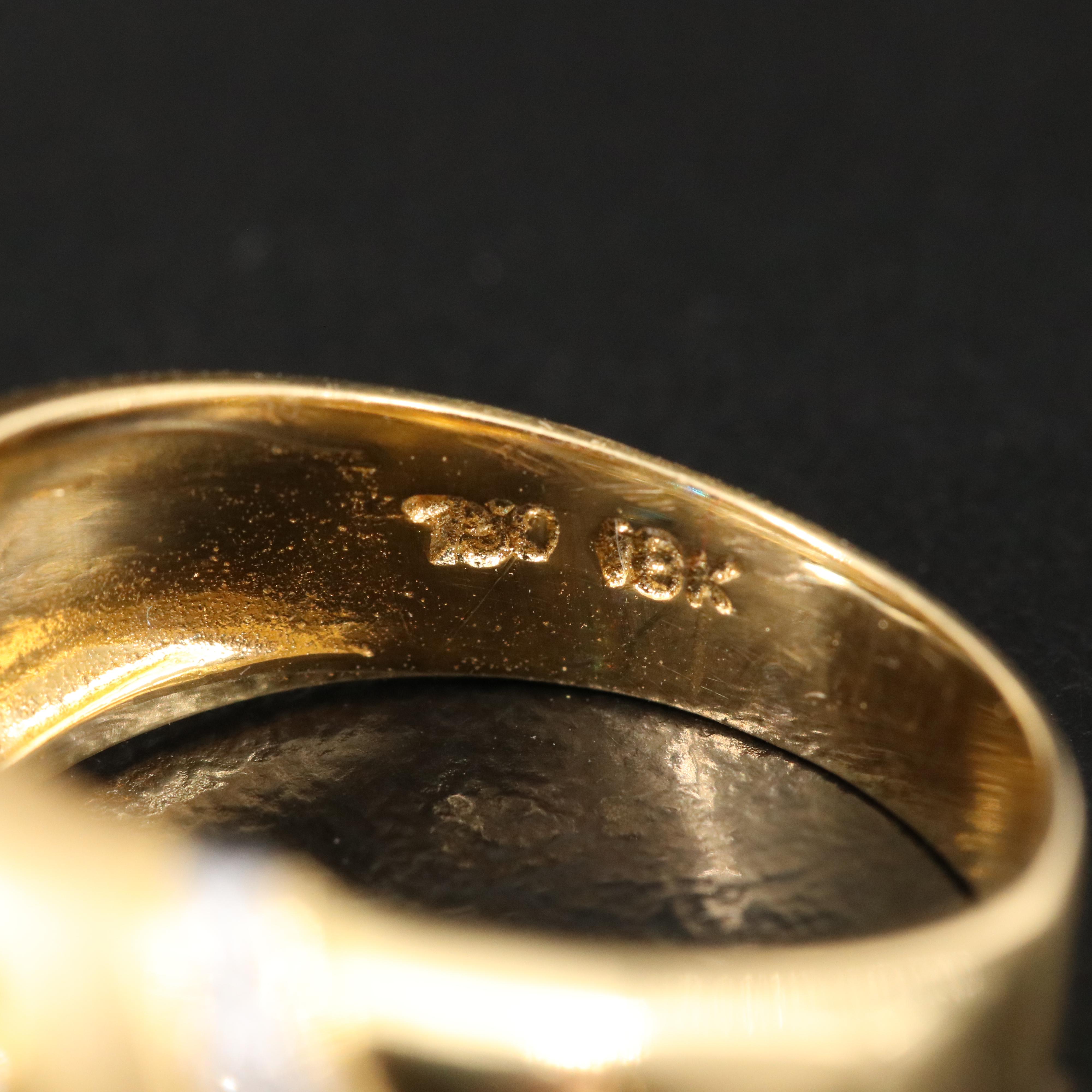 18K Sapphire and Diamond Ring