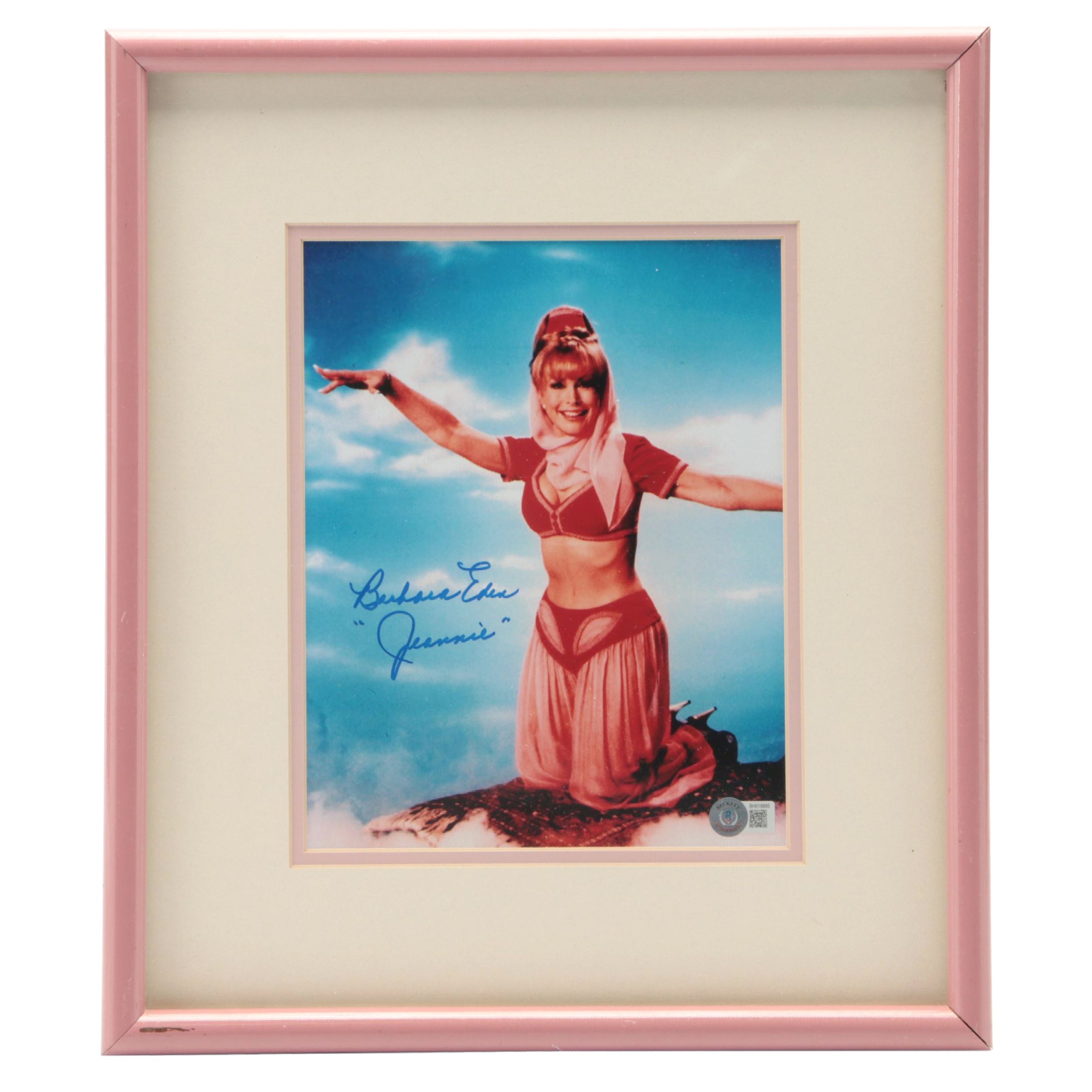 Barbara Eden Signed "Jeannie"Giclée in Matted Frame