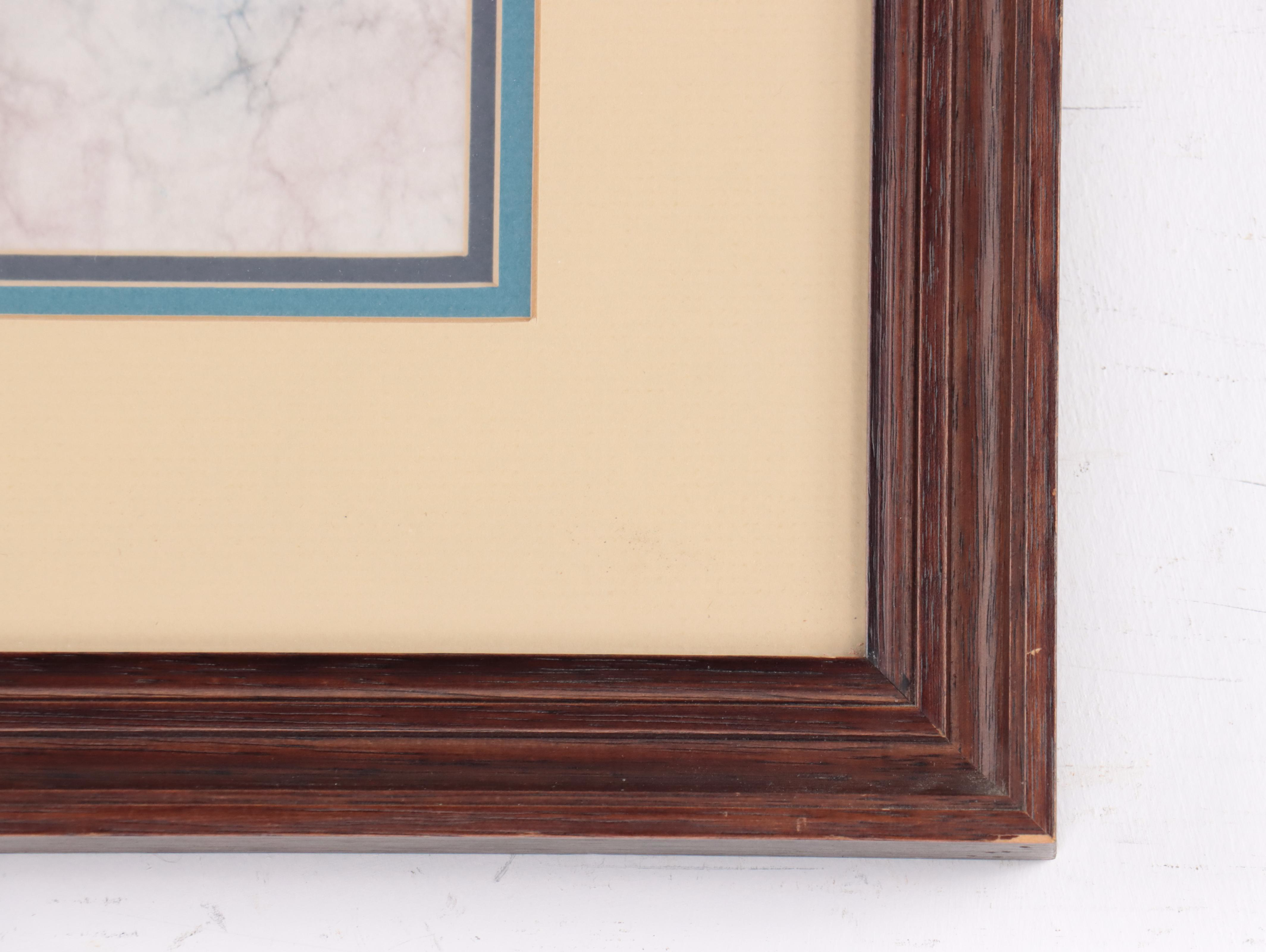 Tseng Ying-Pang Abstract Watercolor Painting "The Luxuriance of Pine"