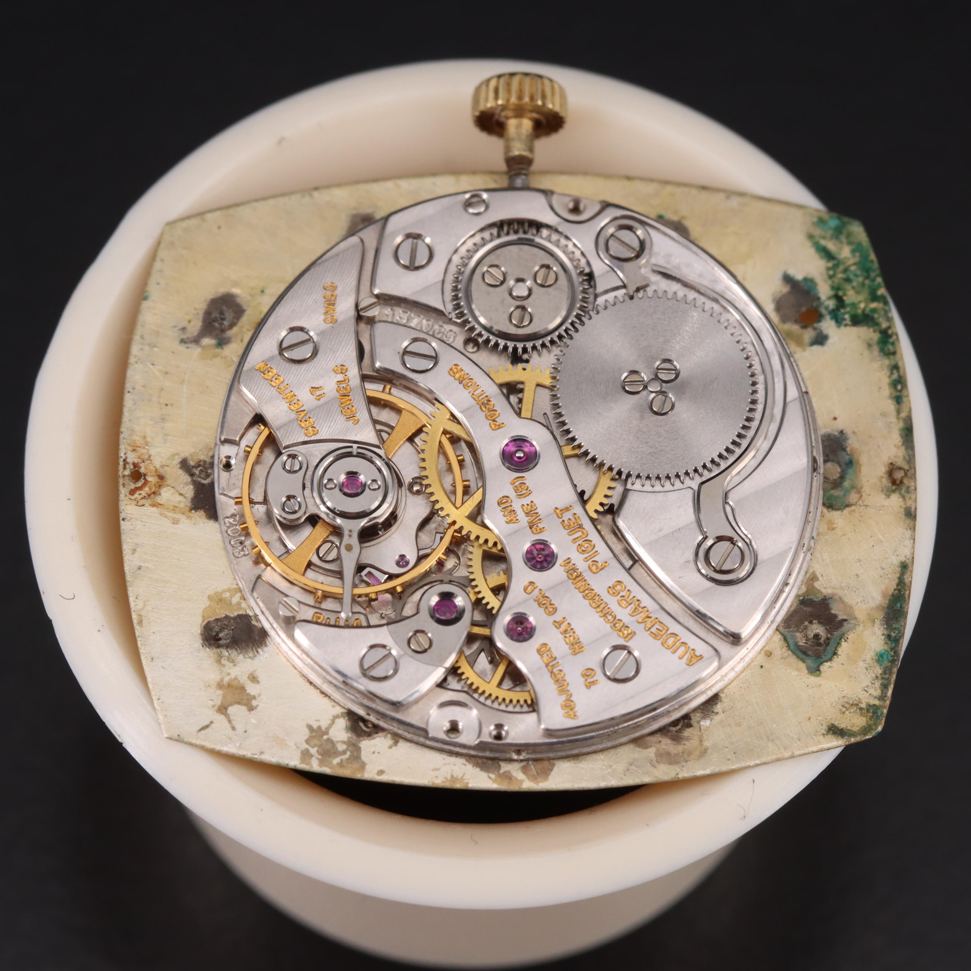 Vintage 18K Audemars Piguet Watch with Diamond Accents