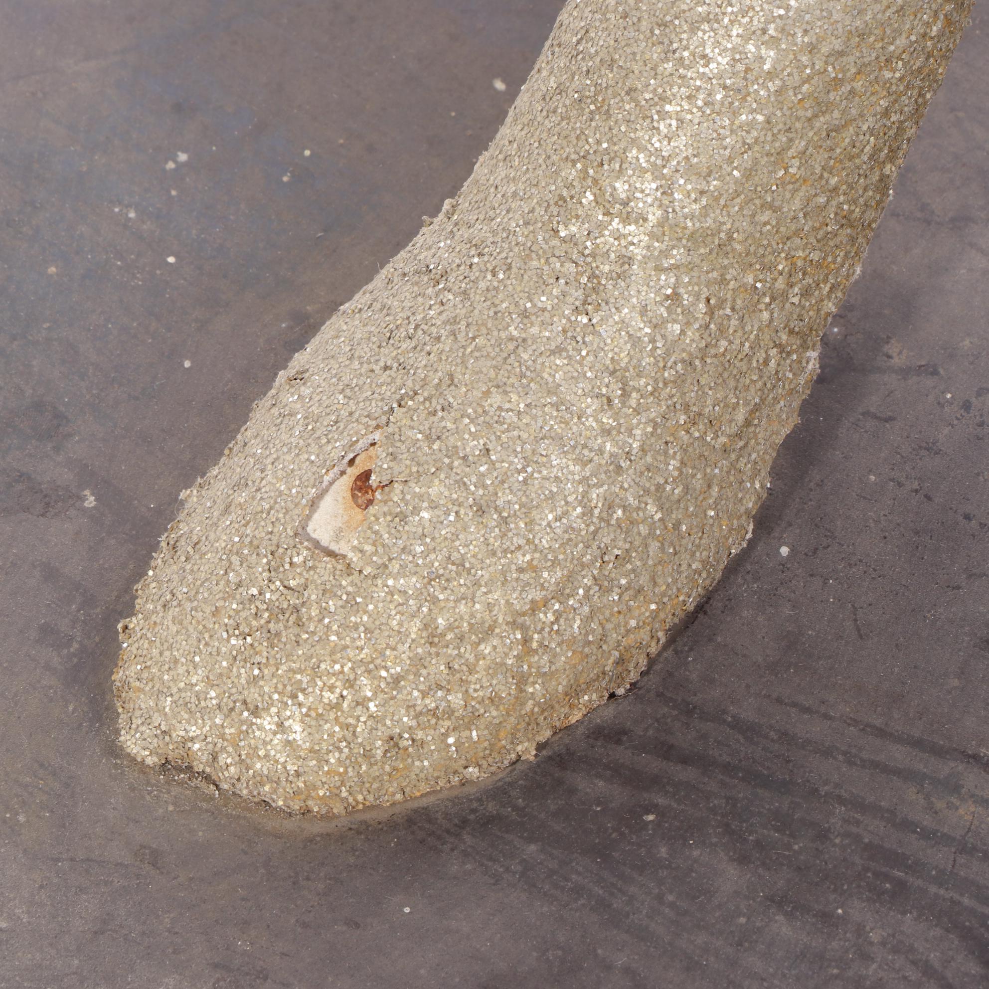 Large Scale Gold Glittered Deer Sculpture