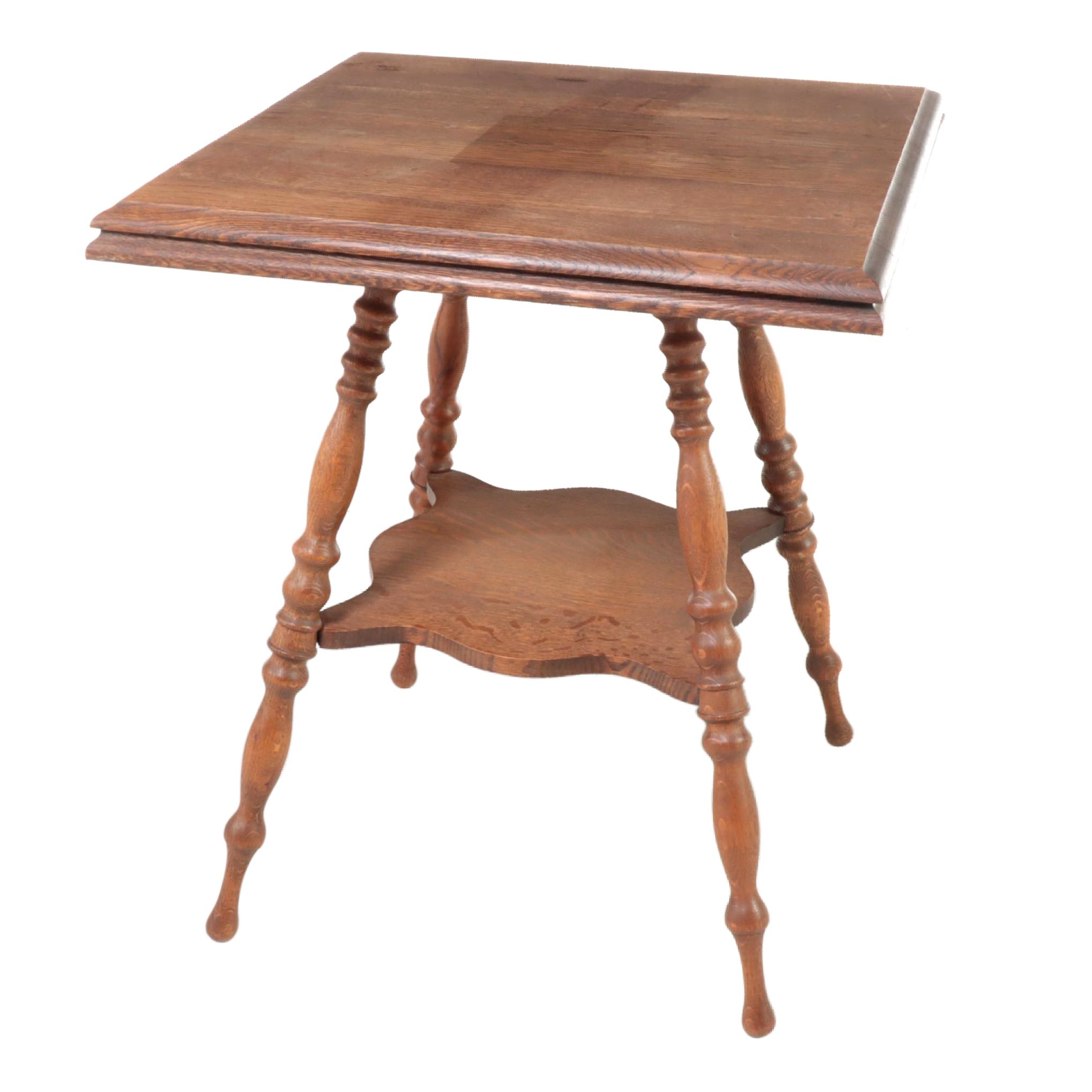 Late Victorian Oak Two-Tier Side Table, circa 1900