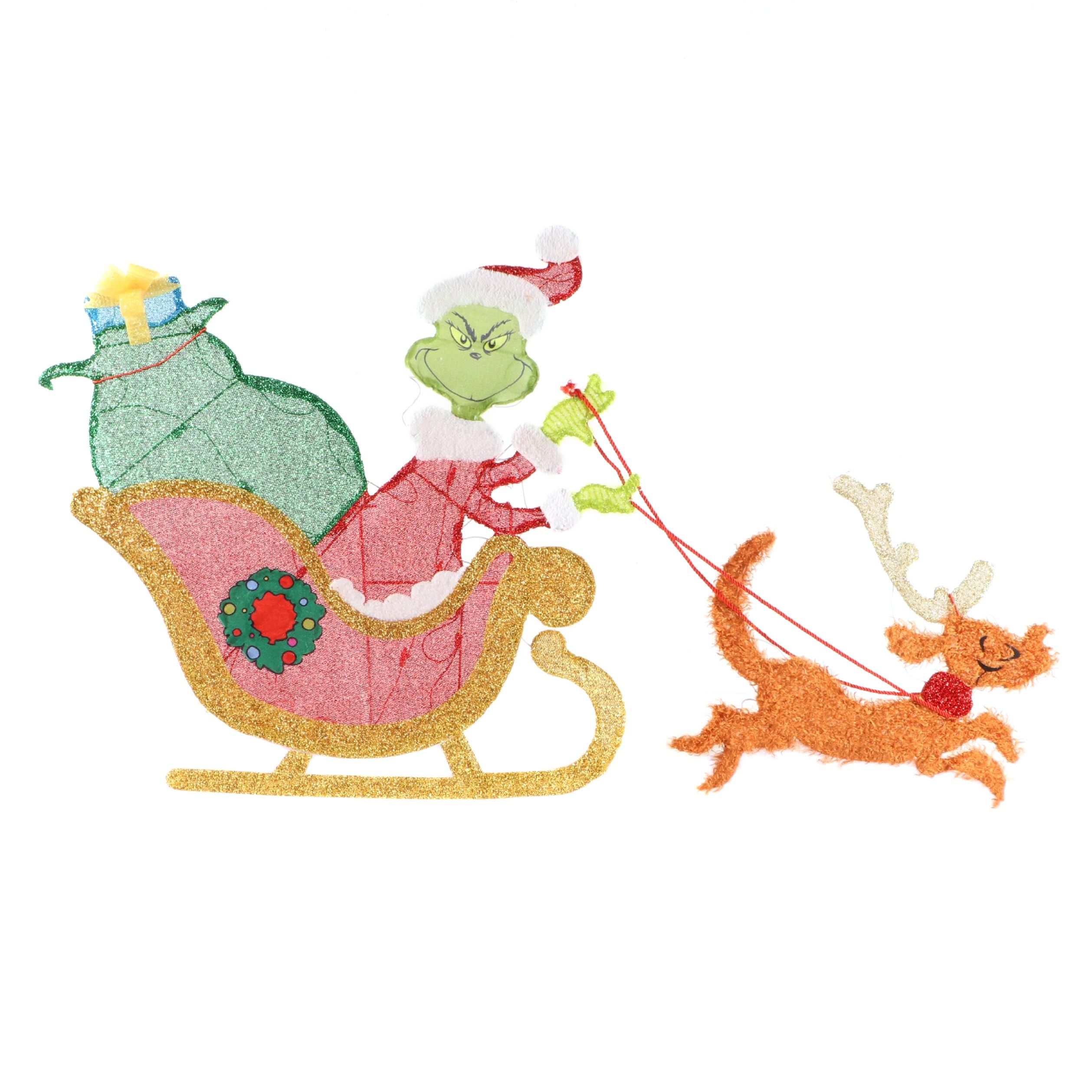 Illuminated Grinch Sleigh