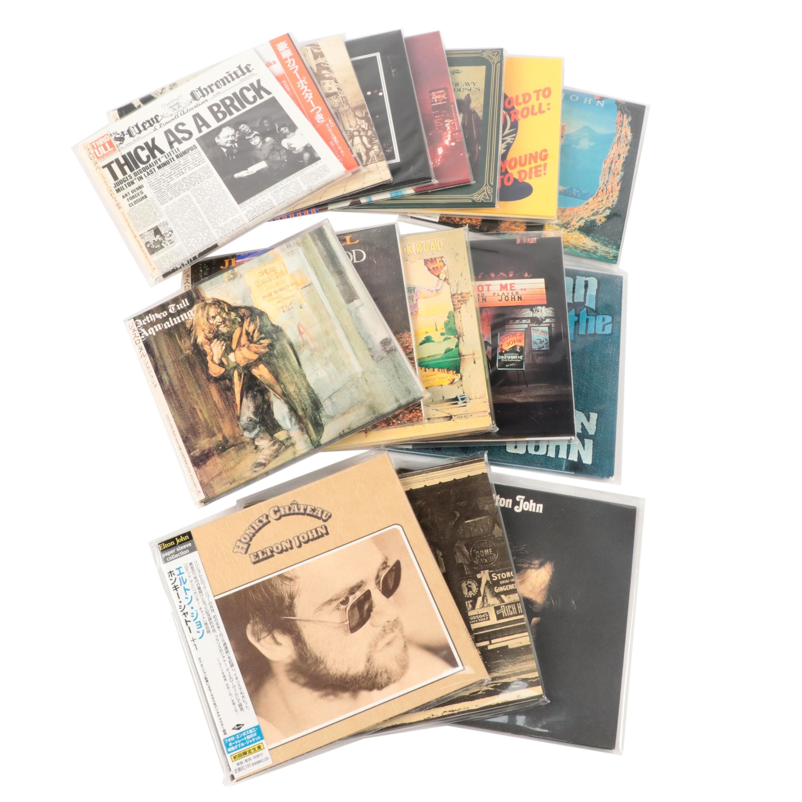 Elton John and Jethro Tull Japanese Release Mini LP CDs