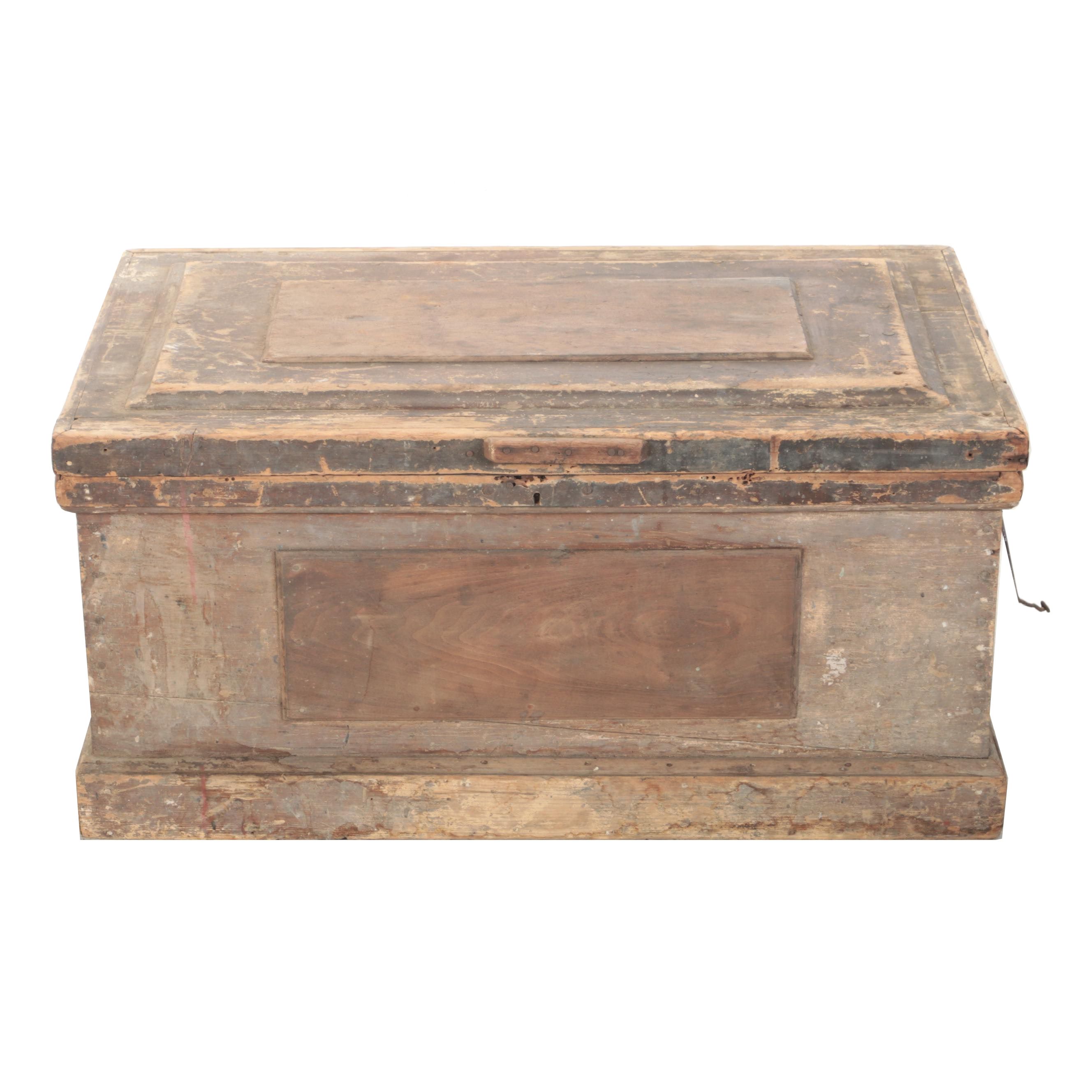 Victorian Pine Carpenter's Chest, 19th Century