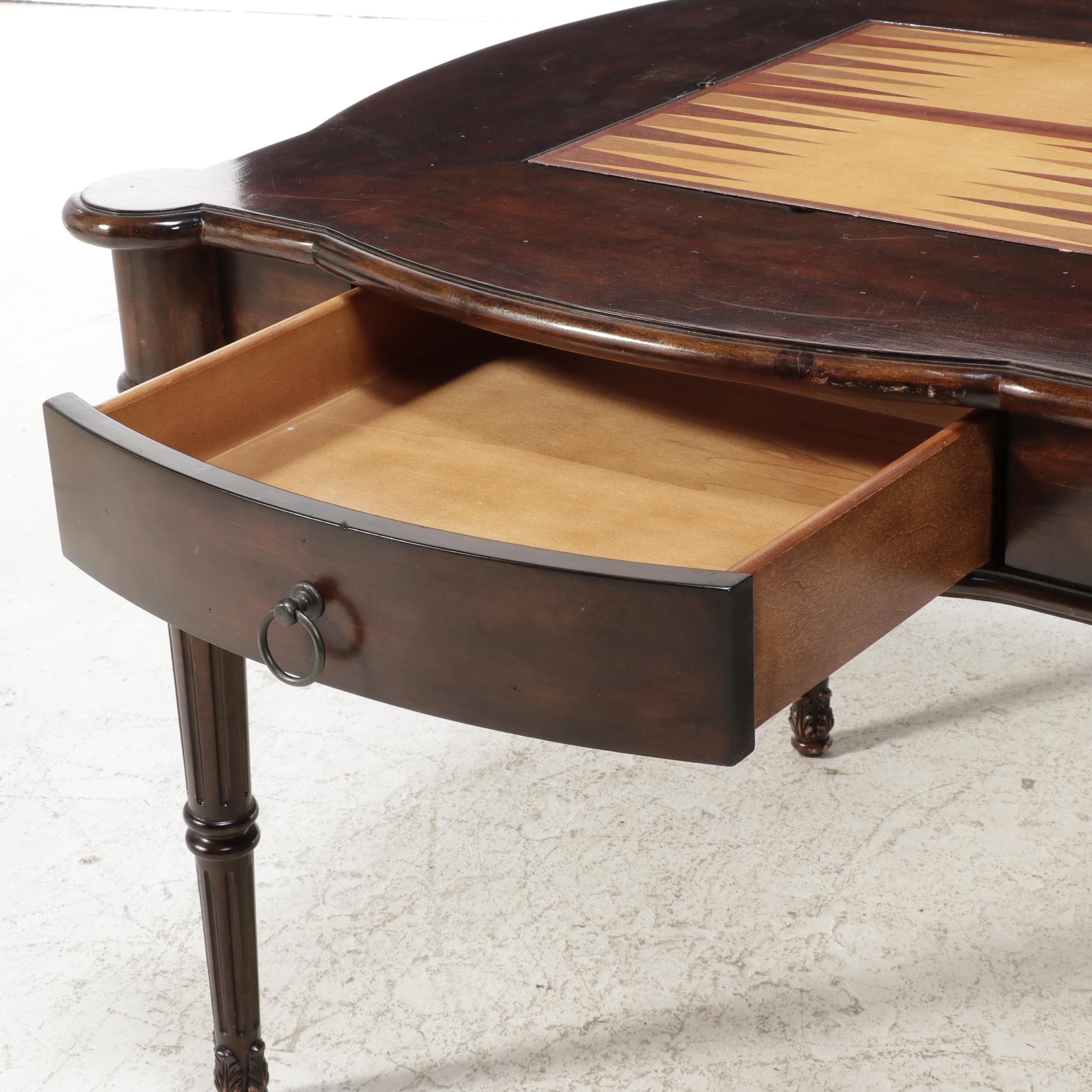 Frontgate Wooden Game Table